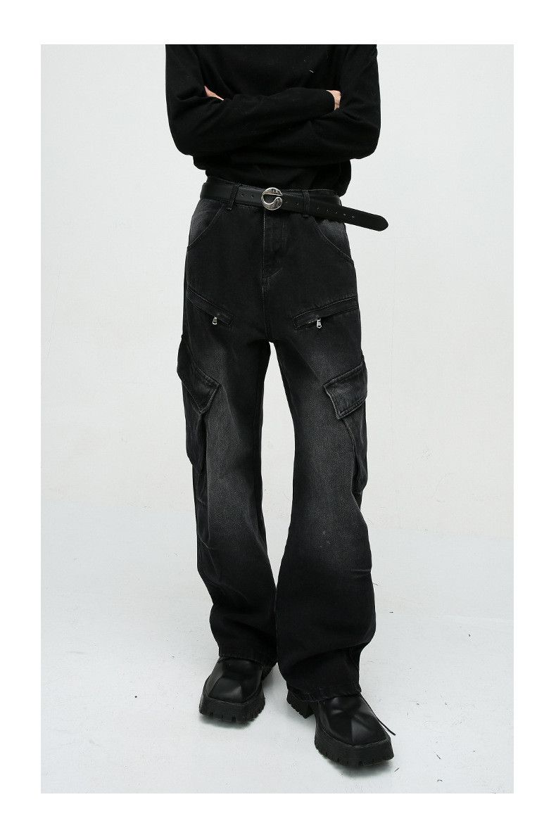 Japanese Brand × Jean American retro loose straight cargo jeans Size US 32 / EU 48 - 4 Thumbnail