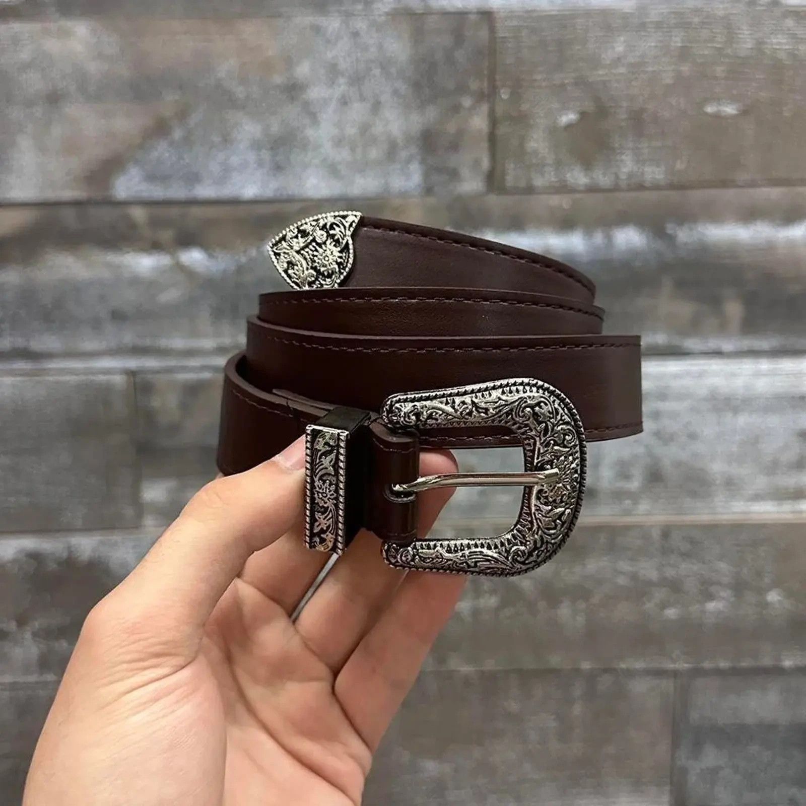 Other Brown western style belt with MENS Size 30 - 1 Thumbnail