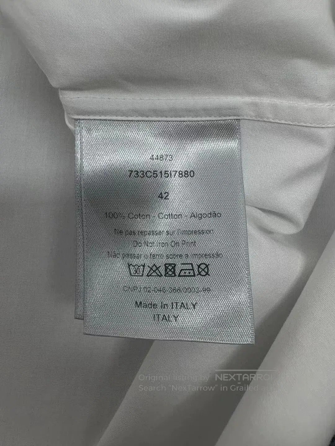 Dior Dior Letter Print Short Sleeve Shirt. Size US XS / EU 42 / 0 - 6 Thumbnail