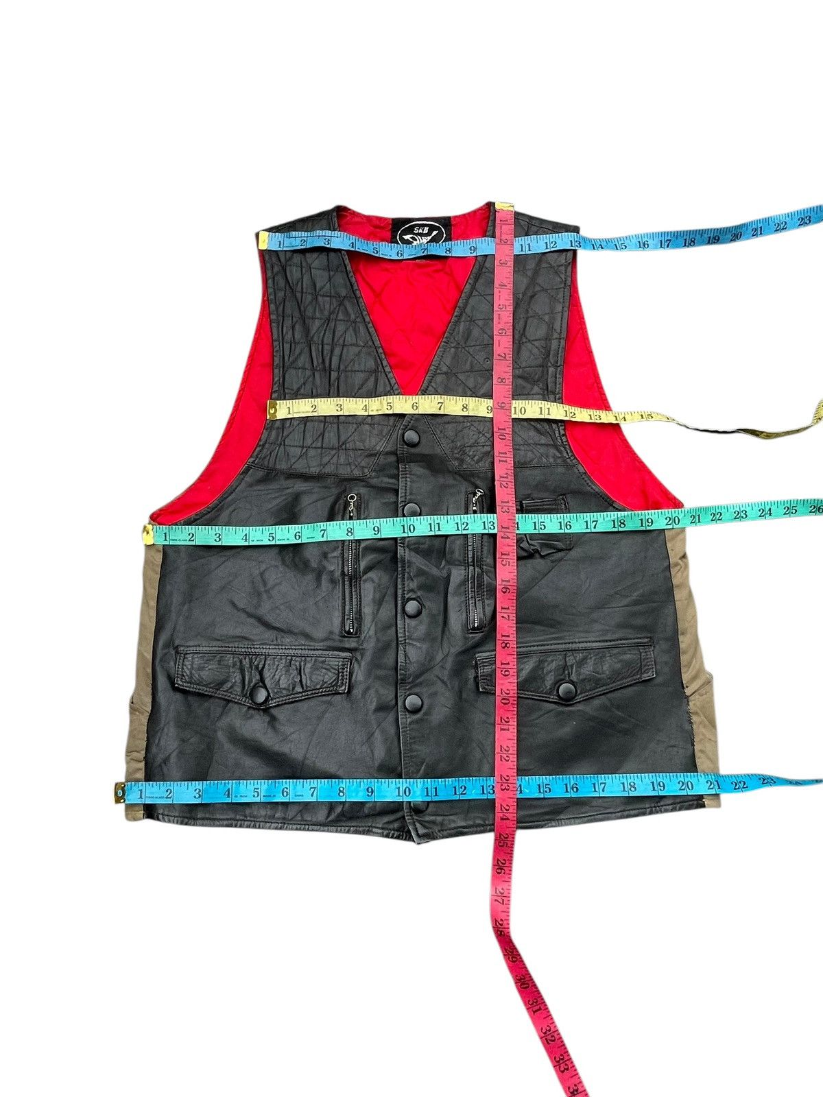 Japanese Brand Vintage SKB Duck Brand Leather Vest Size US M / EU 48-50 / 2 - 18 Thumbnail