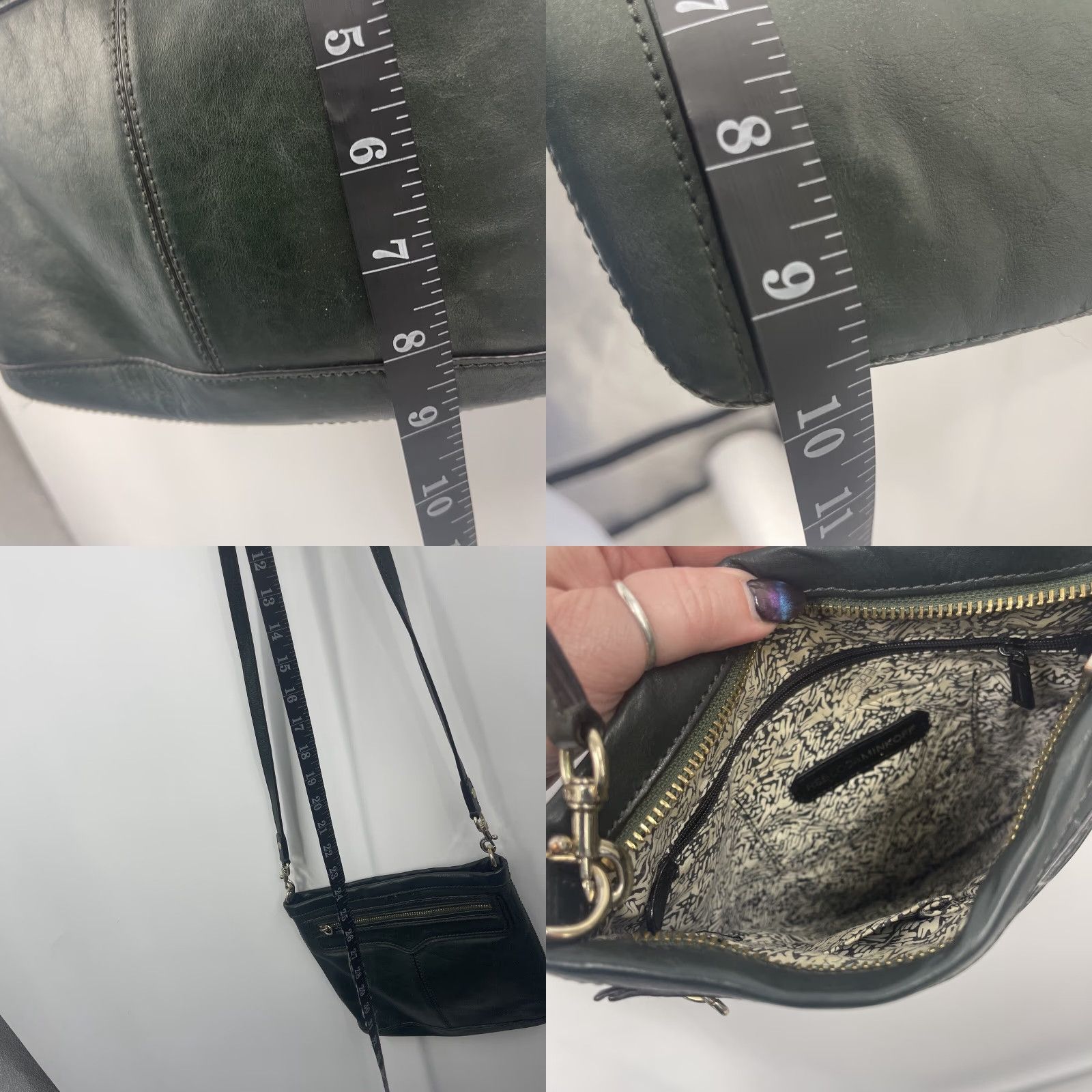 Rebecca Minkoff VINTAGE Rebecca Minkoff Sawyer M.A.B. Purse Crossbody Bag Green Small Women's Leather Bag "M.A.B." Pouch Zip Quiet Lux Size S / US 4 / IT 40 - 8 Thumbnail