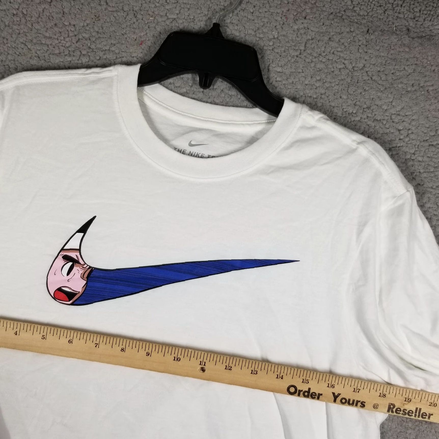 Nike VINTAGE? No. Nike Shirt Mens Small White The Nike Tee Basketball Anime Graphic Size US S / EU 44-46 / 1 - 6 Thumbnail