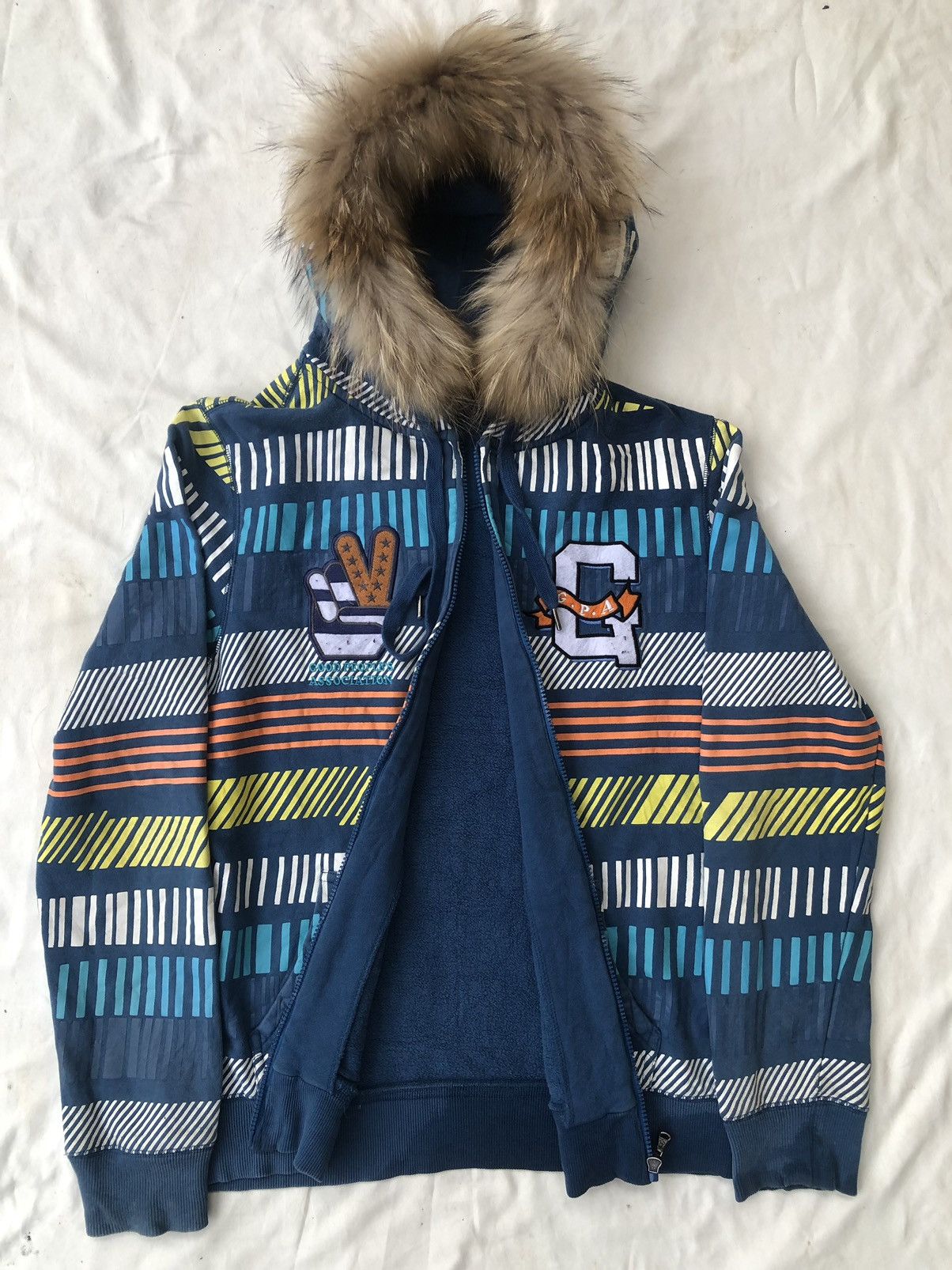 If Six Was Nine Japanese GPA Patchwork Zipp Fur Hoodie Ifsixwasnine Style Size US L / EU 52-54 / 3 - 2 Thumbnail