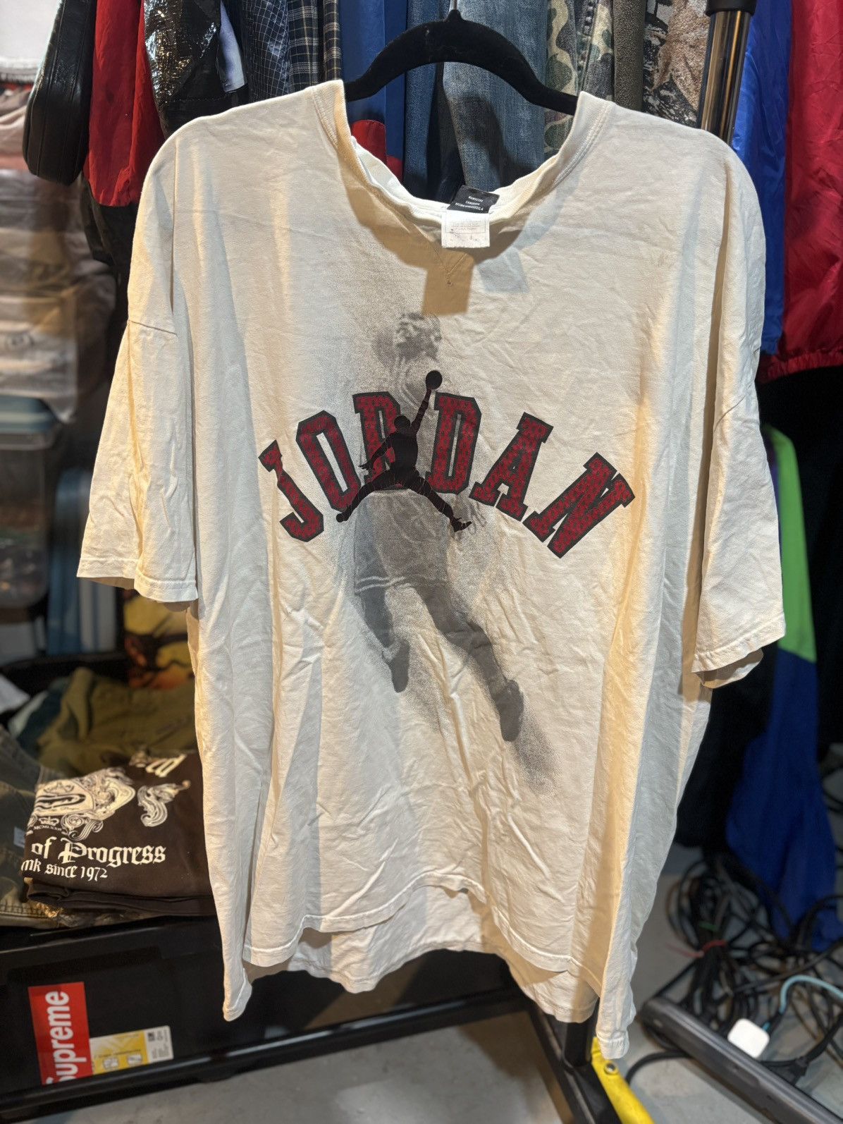 Jordan Brand Vintage Jordan Jumpman 23 Logo Tee Size US XXL / EU 58 / 5 - 1 Thumbnail