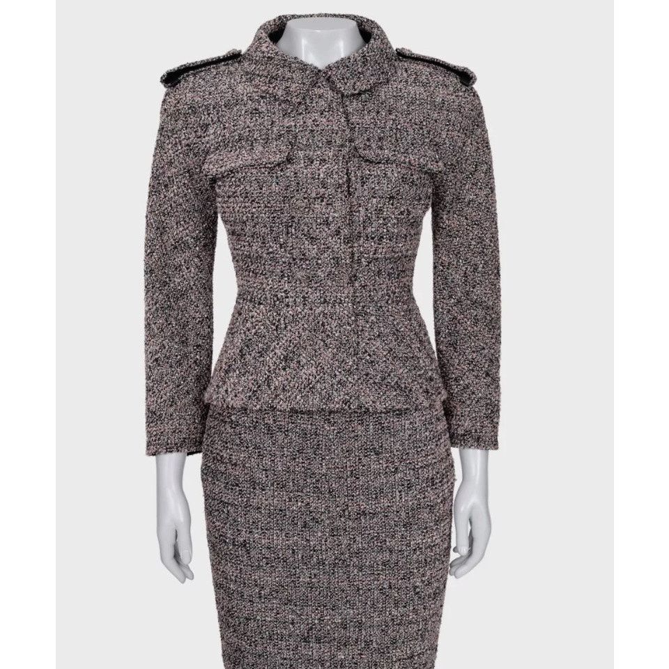 Chanel Chanel 2016 Bouclé Wool Skirt Jacket Suit FR38 Size XS / US 0-2 / IT 36-38 - 5 Thumbnail