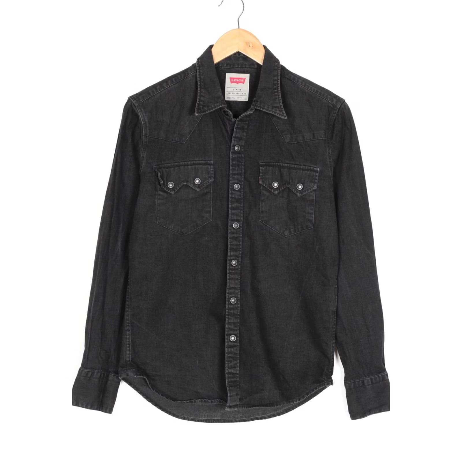 Levi's LEVI’S Sawtooth Western Denim Shirt Men S Snap Long Sleeve VG3802 Size US S / EU 44-46 / 1 - 2 Thumbnail