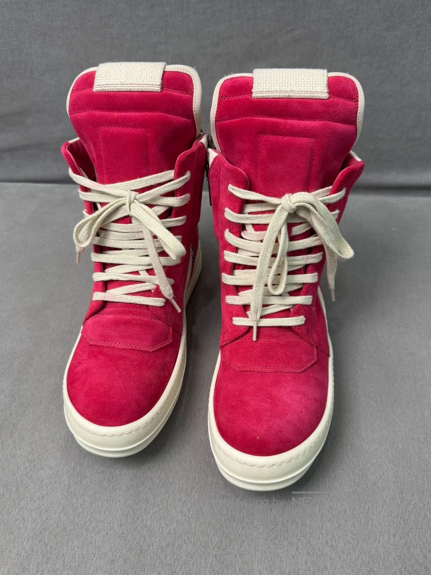 Rick Owens Rick Owens Pink Suede Sneakers Size 37. Size US 7 / IT 37 - 3 Thumbnail