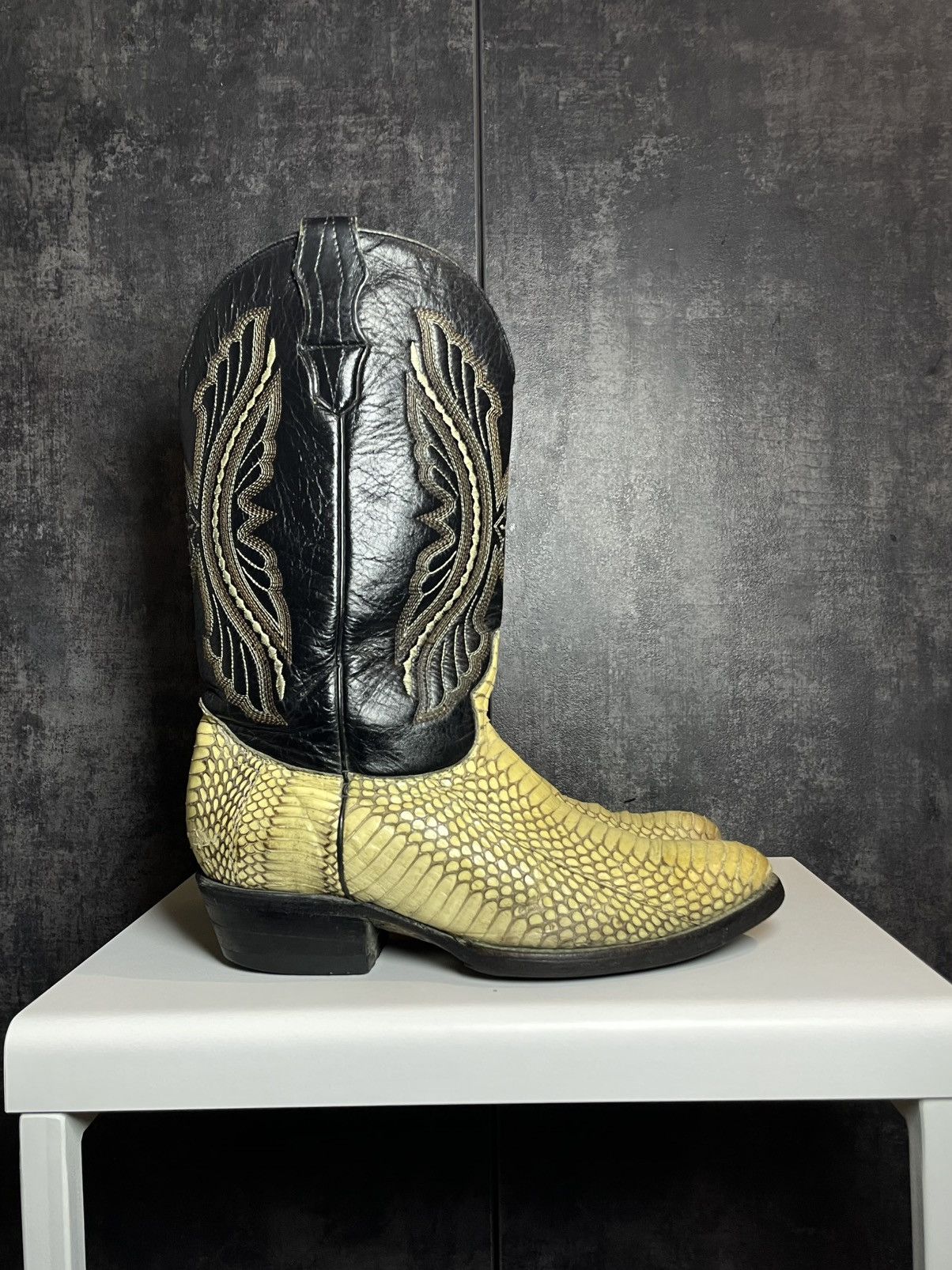 Vintage Vintage Leather Snake Cowboy Boots Avant Garde Japanese Size US 9.5 / EU 42-43 - 3 Thumbnail