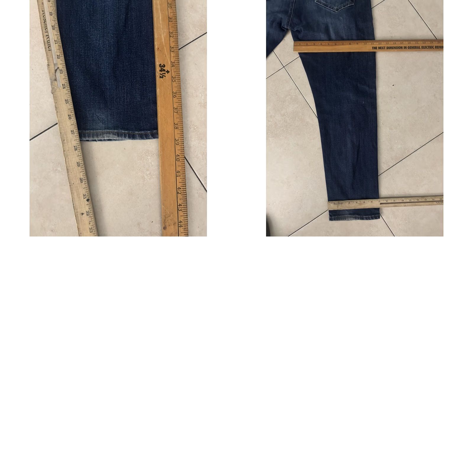 Mavi Mavi Jeans Mens 38 32 Blue Medium Wash Slim Tapered Distressed Denim Pants Size US 38 / EU 54 - 8 Thumbnail