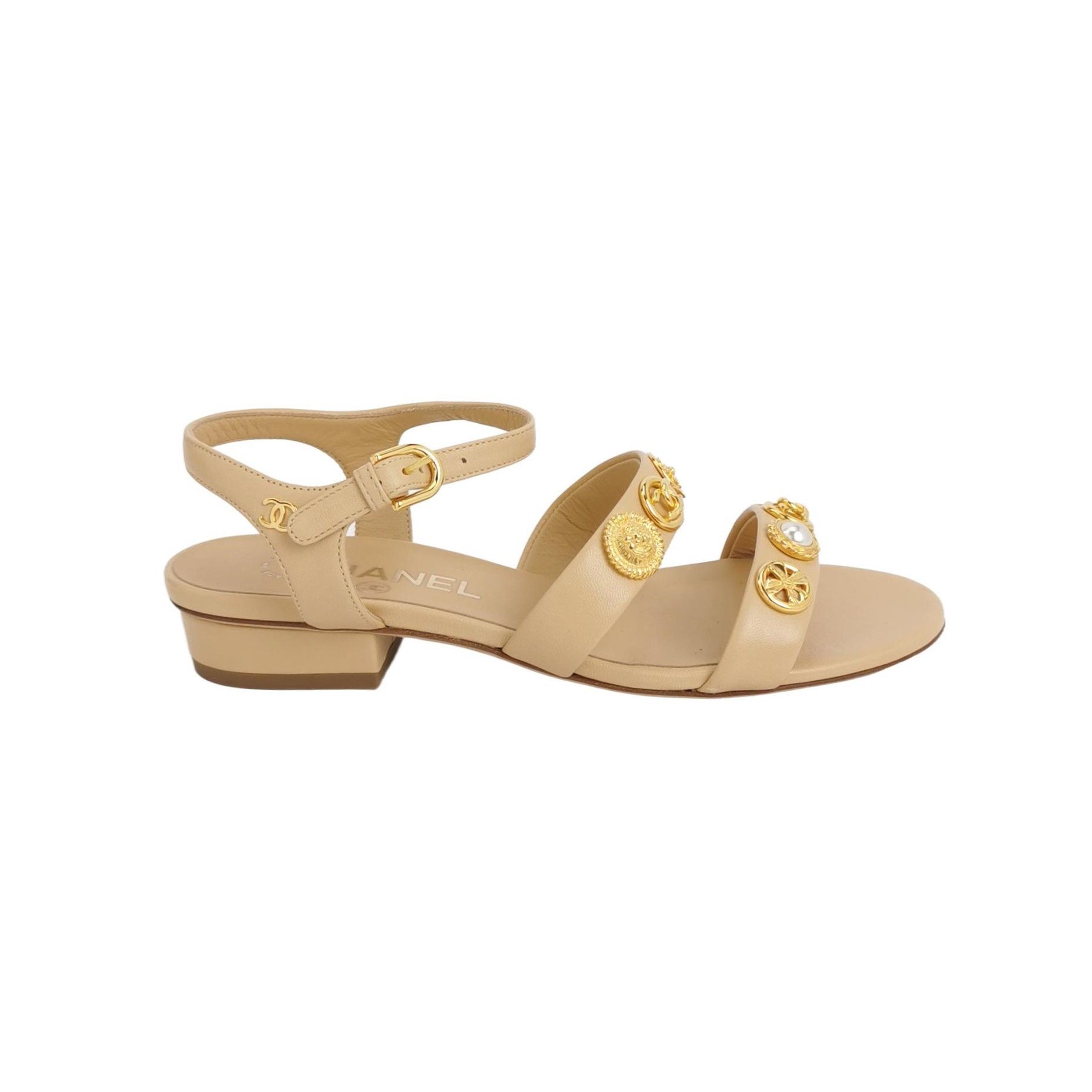 Chanel Chanel Women 5-5 Sandals Size US 5.5 / IT 35.5 - 1 Thumbnail
