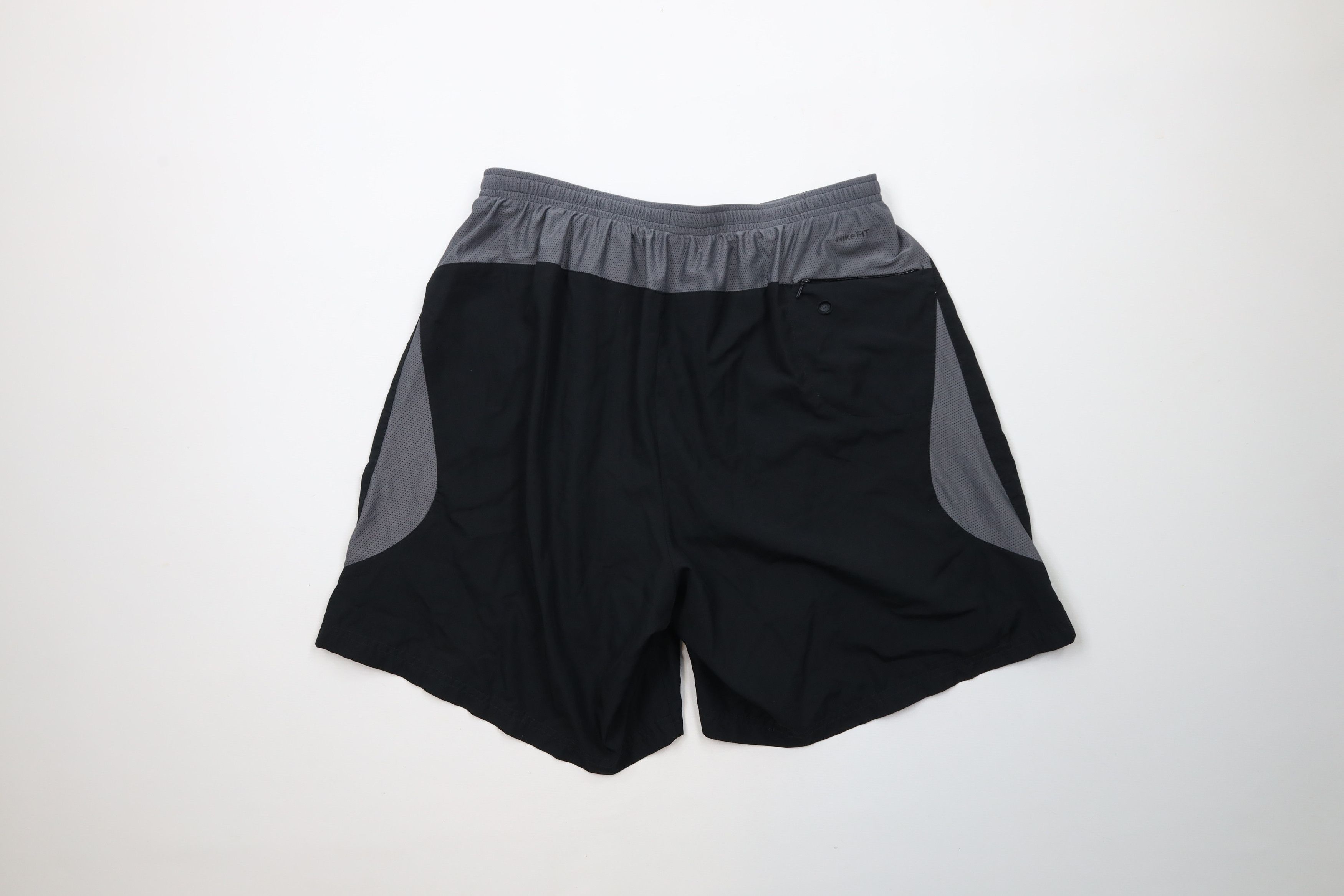 Nike × Vintage Vintage Y2K Nike Travis Scott Mini Swoosh Lined Shorts Black Size US 34 / EU 50 - 10 Thumbnail