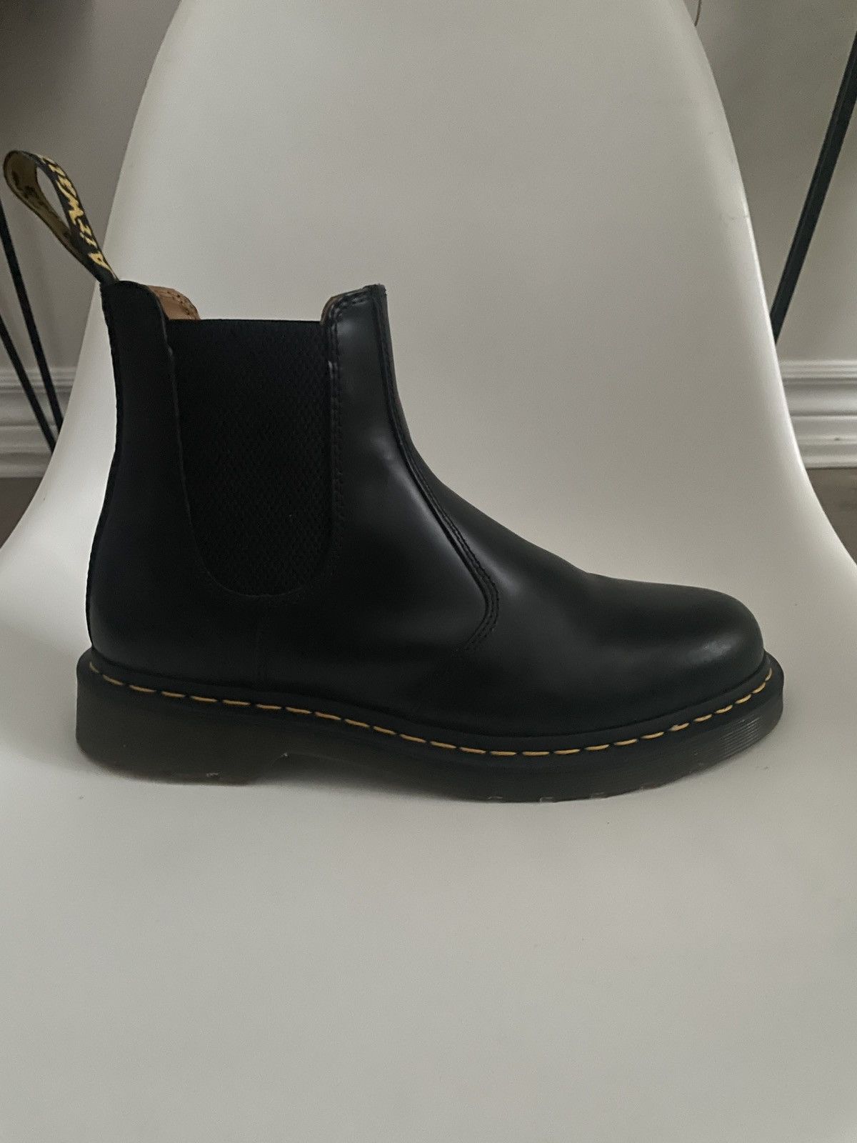 Dr. Martens Dr. Marten Yellow Stitch Leather Boot Size US 10 / EU 43 - 6 Thumbnail