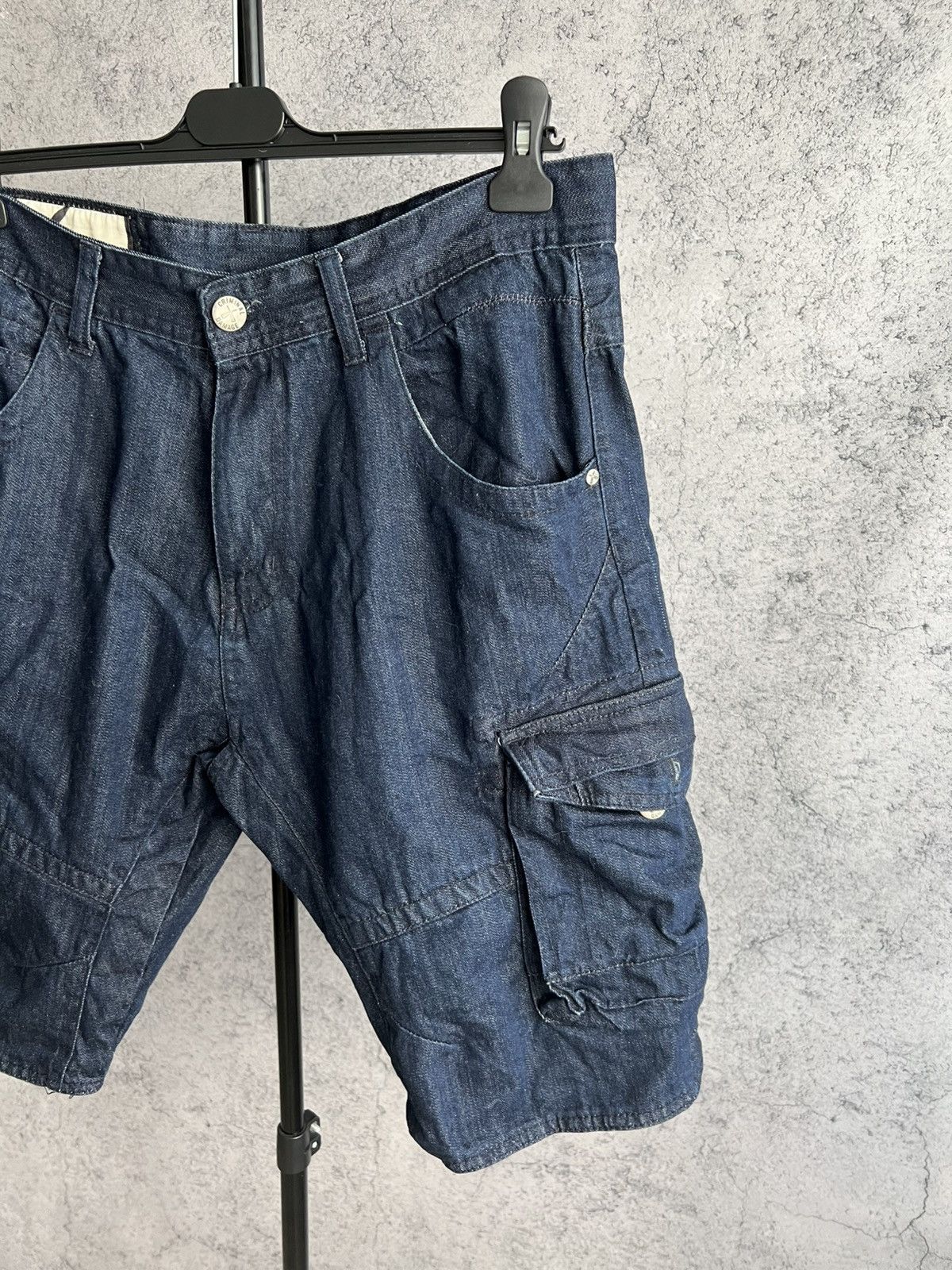 Criminal Damage Criminal Damage Cargo Denim Shorts Casual Blue Size 34 Size US 34 / EU 50 - 6 Thumbnail