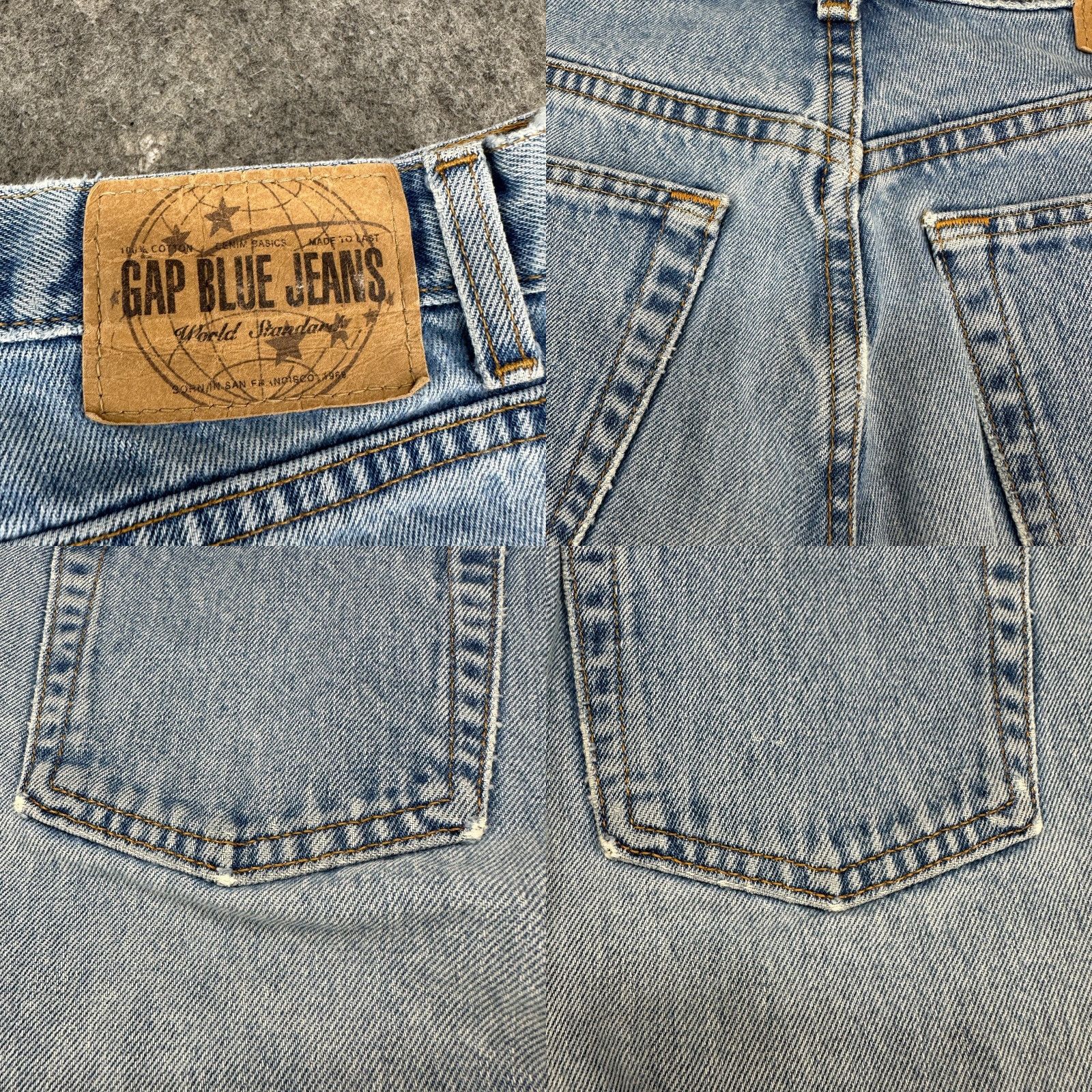 Gap VINTAGE Gap Jeans Womens 12 Blue Mom Classic Fit Straight Leg Light Wash 90s Size 34" / US 12 / IT 48 - 9 Thumbnail