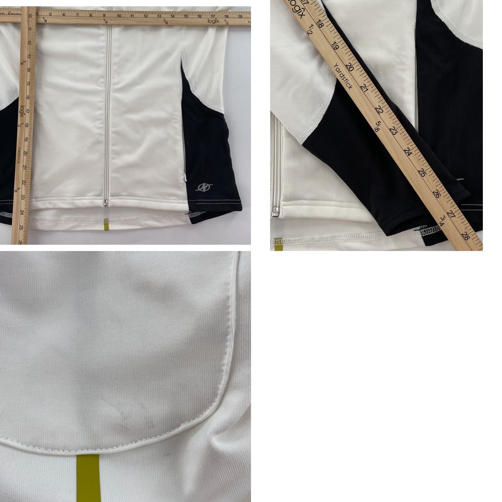 Vintage NordicTrack Women's Medium White Athletic Jacket Polyester Spandex Full Zipper Size M / US 6-8 / IT 42-44 - 8 Thumbnail