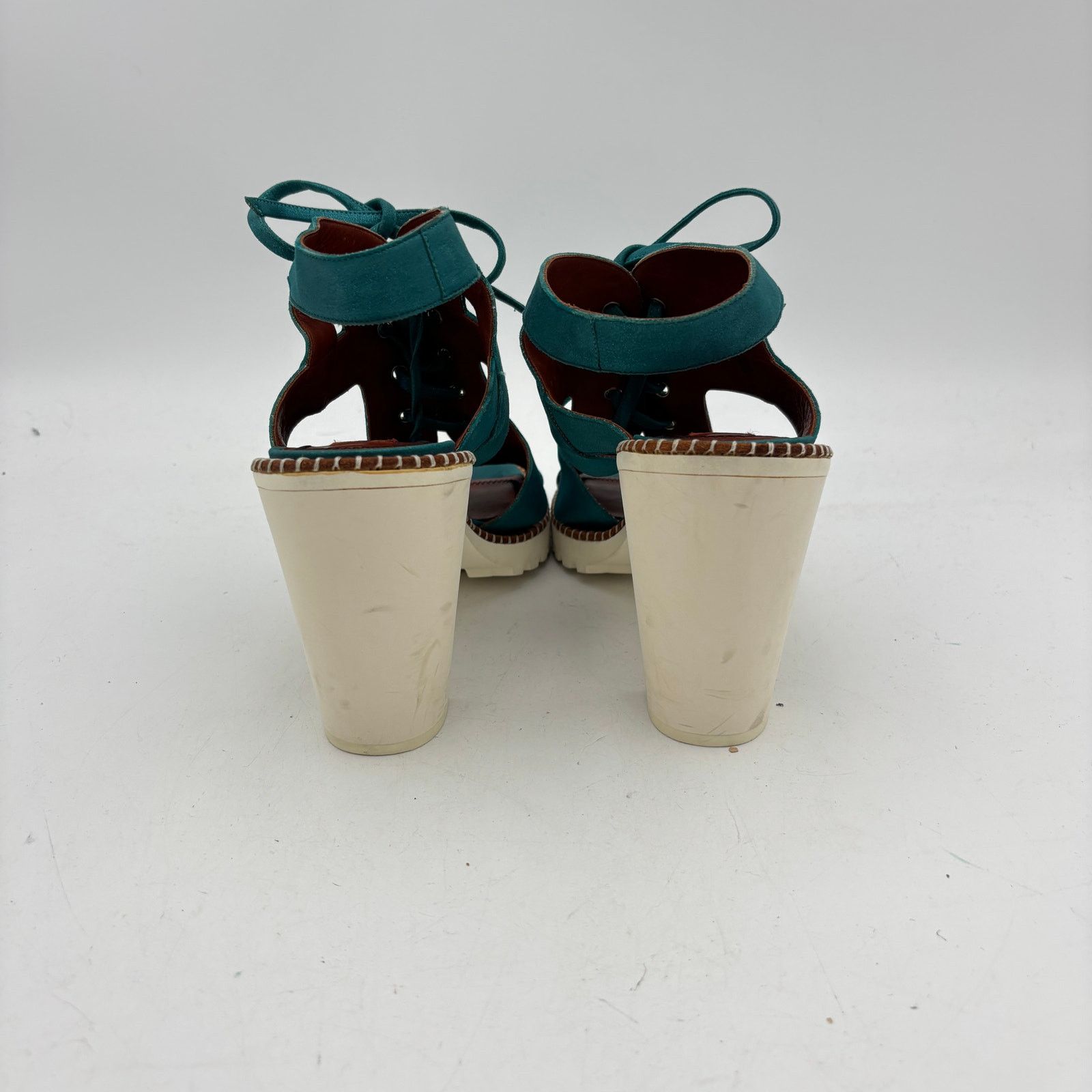 Missoni Missoni Lace Suede Sandals Block Gladiator Heel Shoes Size US 10 / IT 40 - 4 Thumbnail