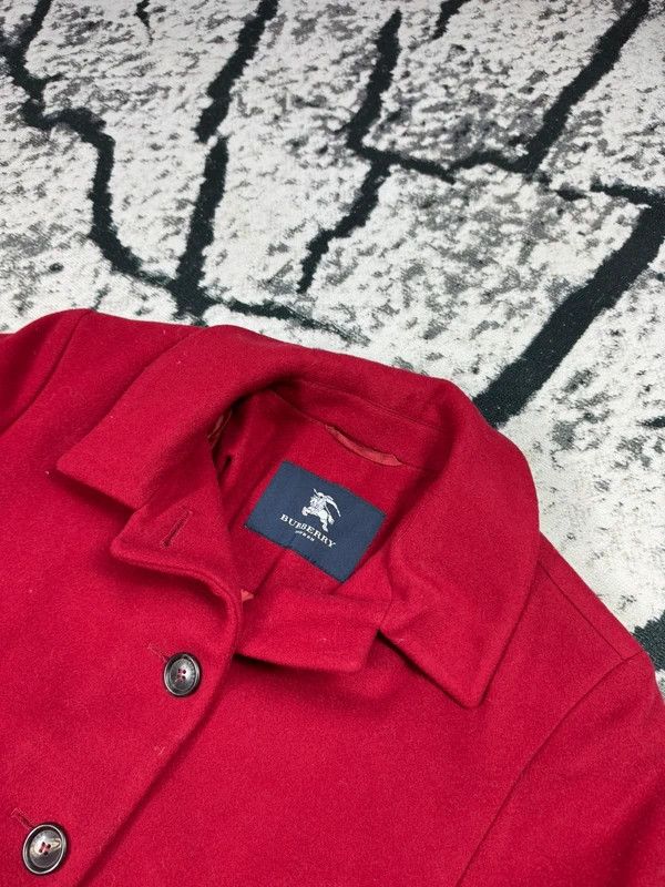 Burberry Burberry Red Wool Cashmere Coat 36 S Size S / US 4 / IT 40 - 3 Thumbnail