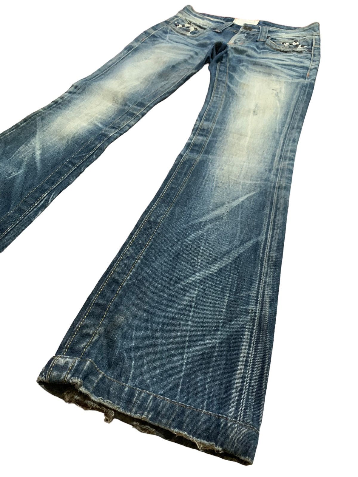 Le Grande Bleu (L.G.B.) Lolita studded star clawmark flared jeans Size US 28 / EU 44 - 9 Thumbnail