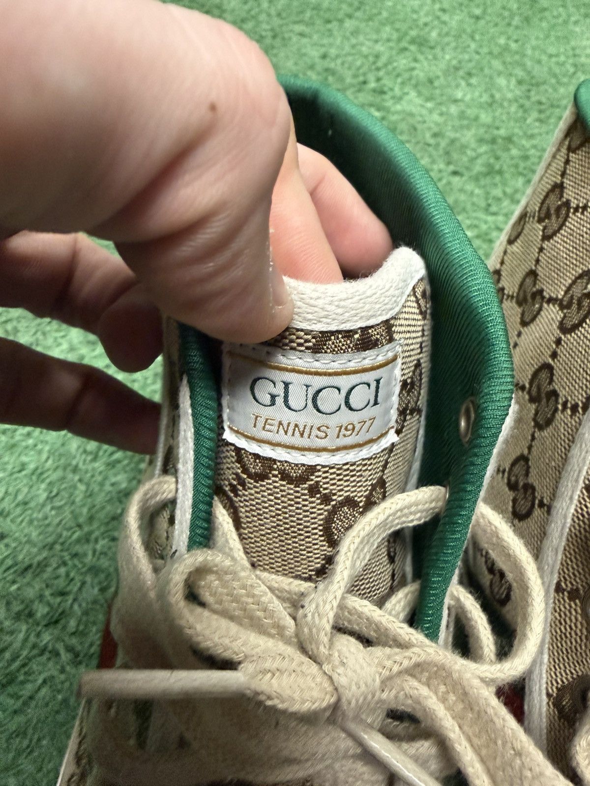 Gucci Gucci monogram high tops sz 38 Size US 8 / IT 38 - 5 Thumbnail