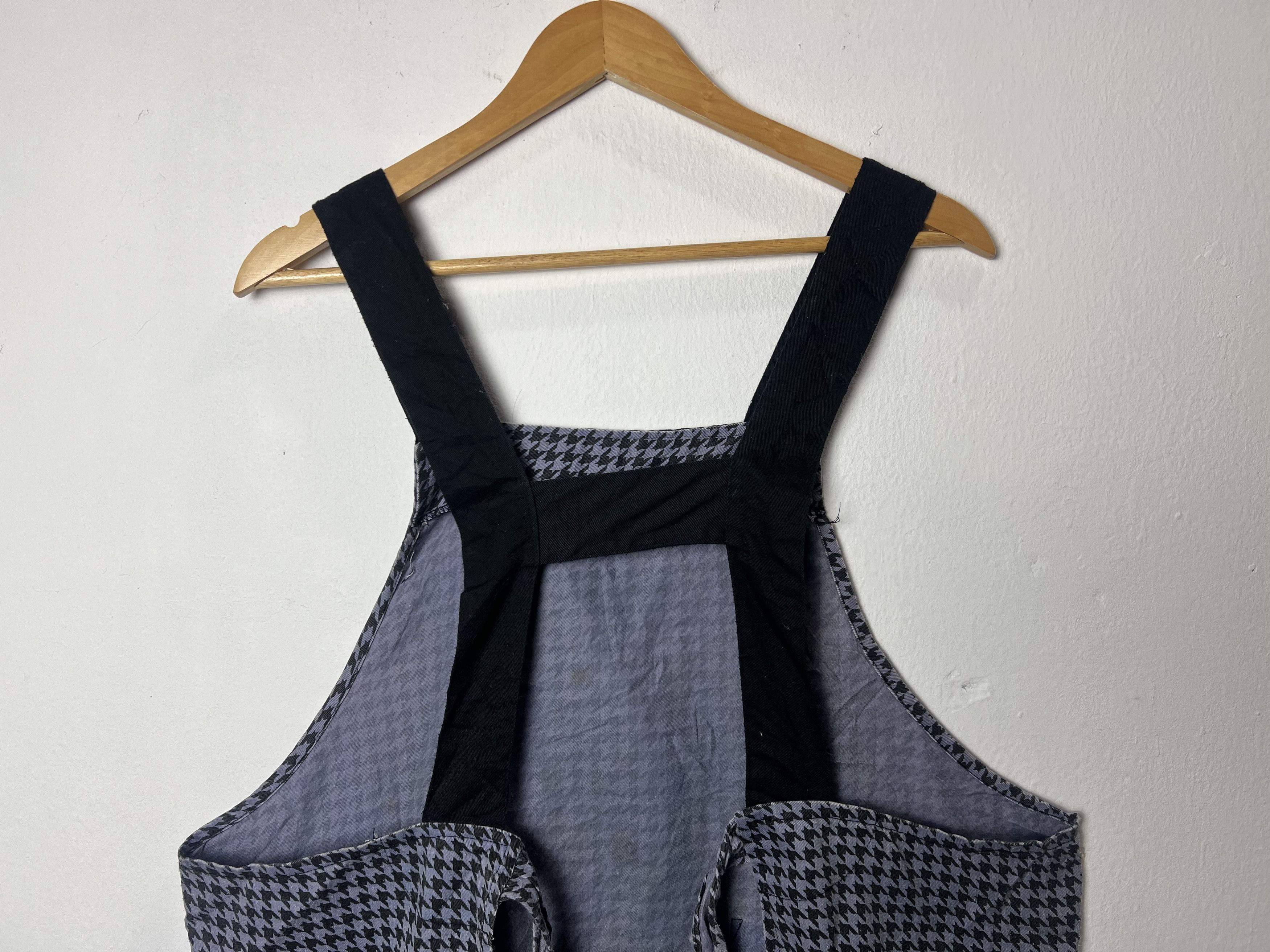 Vintage Pinafore Dress Dogtooth Dress Size ONE SIZE - 6 Thumbnail