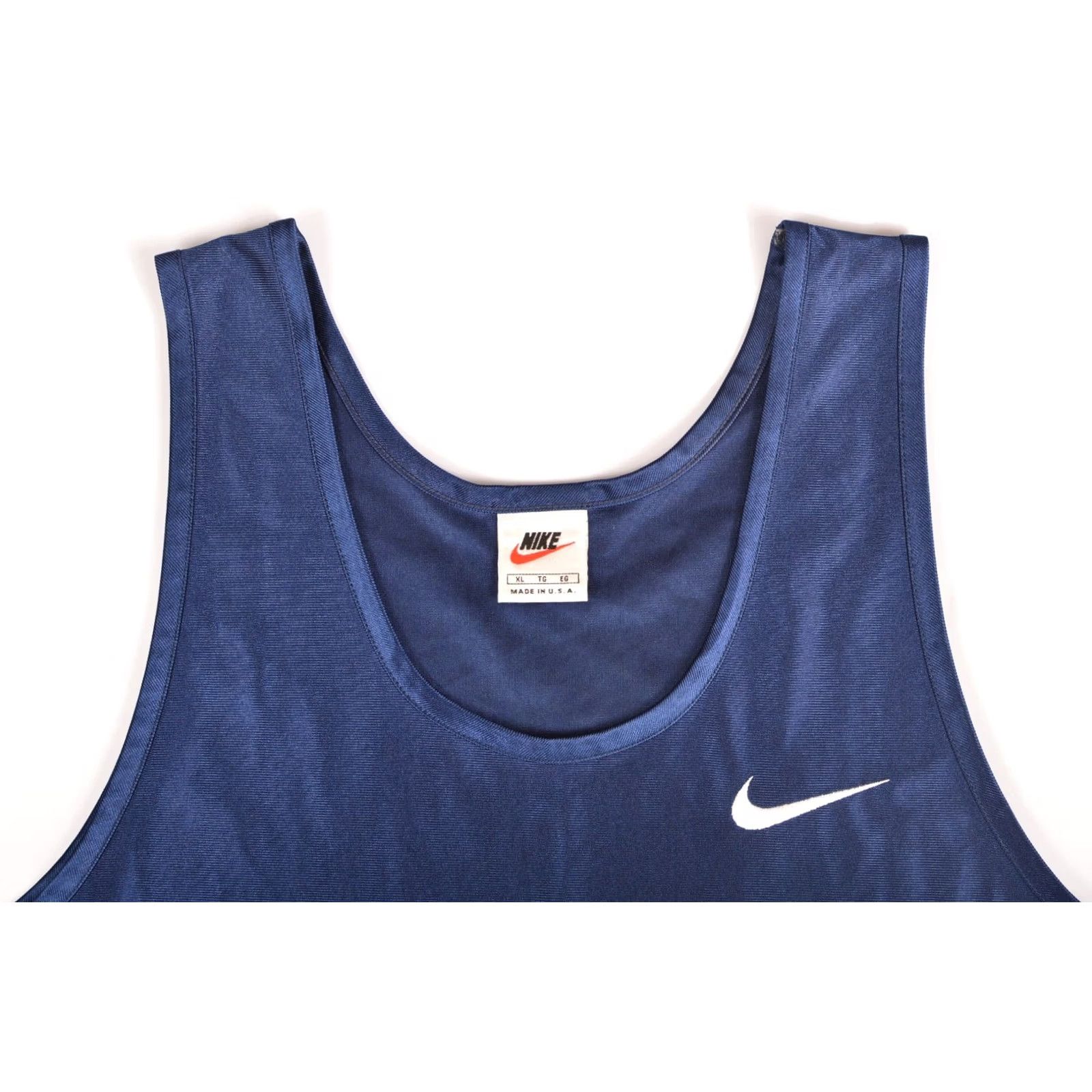 Nike Nike Vintage Blue Tank Top XL SFO Made in USA, 1990s, 100% polyester, Activewear, Men, Tank, USA Theme, F8 SFO, Size XL Size US XL / EU 56 / 4 - 2 Thumbnail