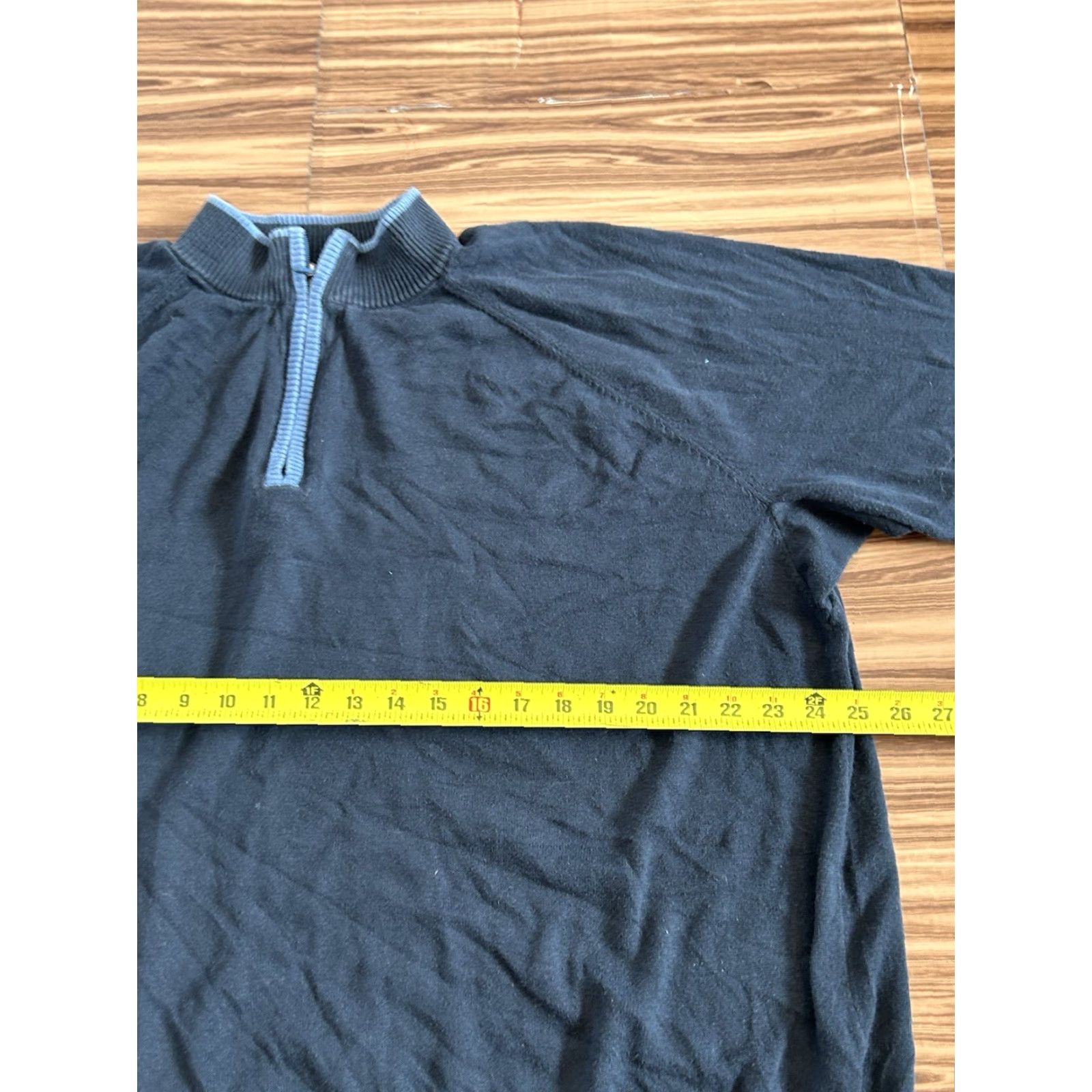 Vintage Duluth 1/4 Zip Pullover Sweater Men’s Blue 2XL Regular Knit Collared Zippered Casual Winter Fall Spring Outdoor Golf Hiking Walking Size US XXL / EU 58 / 5 - 4 Thumbnail