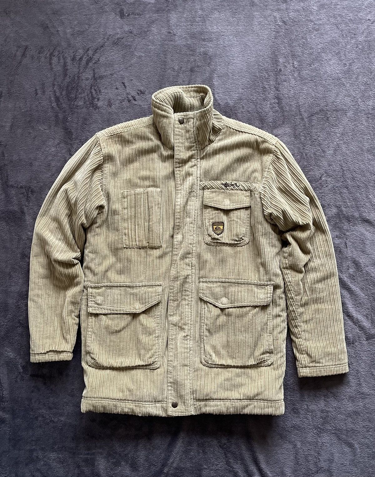 Quicksilver × Quiksilver × Vintage Colduroy Jacket 90s Size US L / EU 52-54 / 3 - 1 Thumbnail
