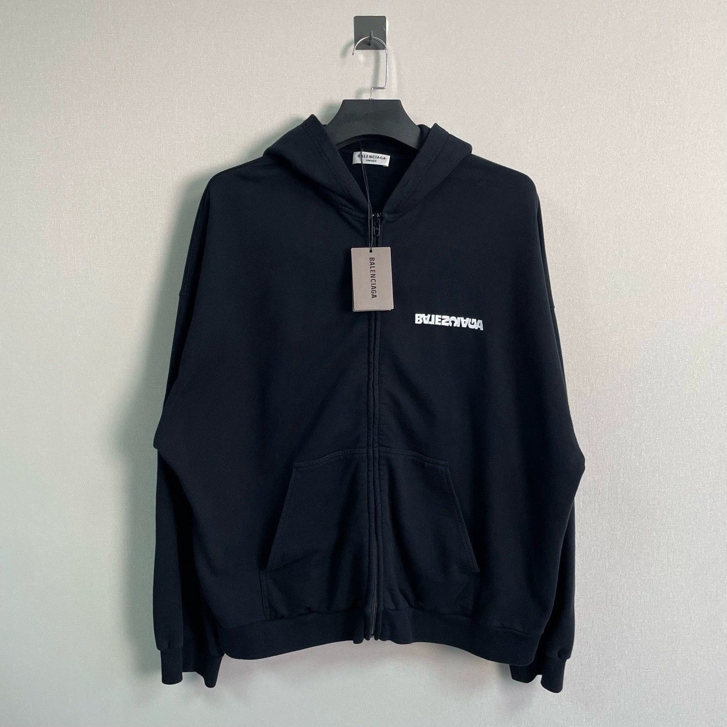 Balenciaga balenciaga letter embroidery zip-up hoodie Size US M / EU 48-50 / 2 - 1 Thumbnail