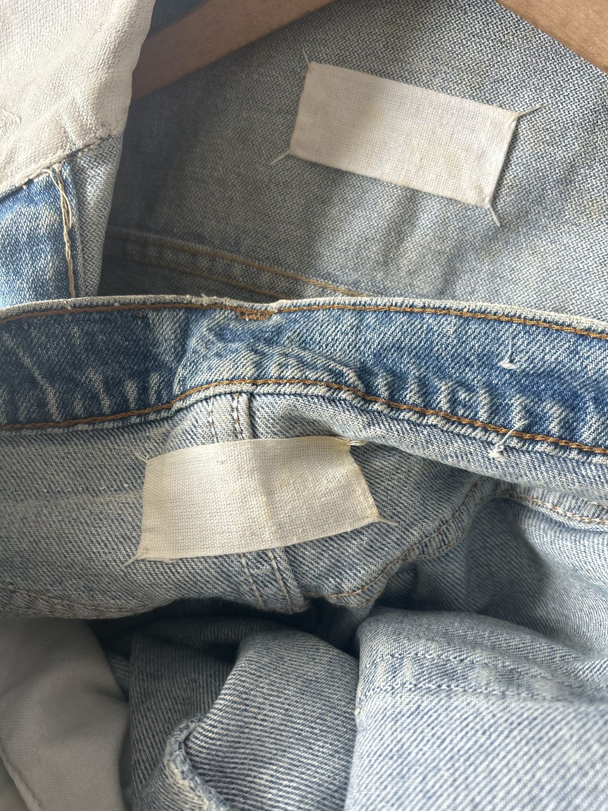 Maison Margiela ‘90-‘92 Artisanal Painted Denim Jacket & Skirt Set Size S / US 4 / IT 40 - 9 Thumbnail