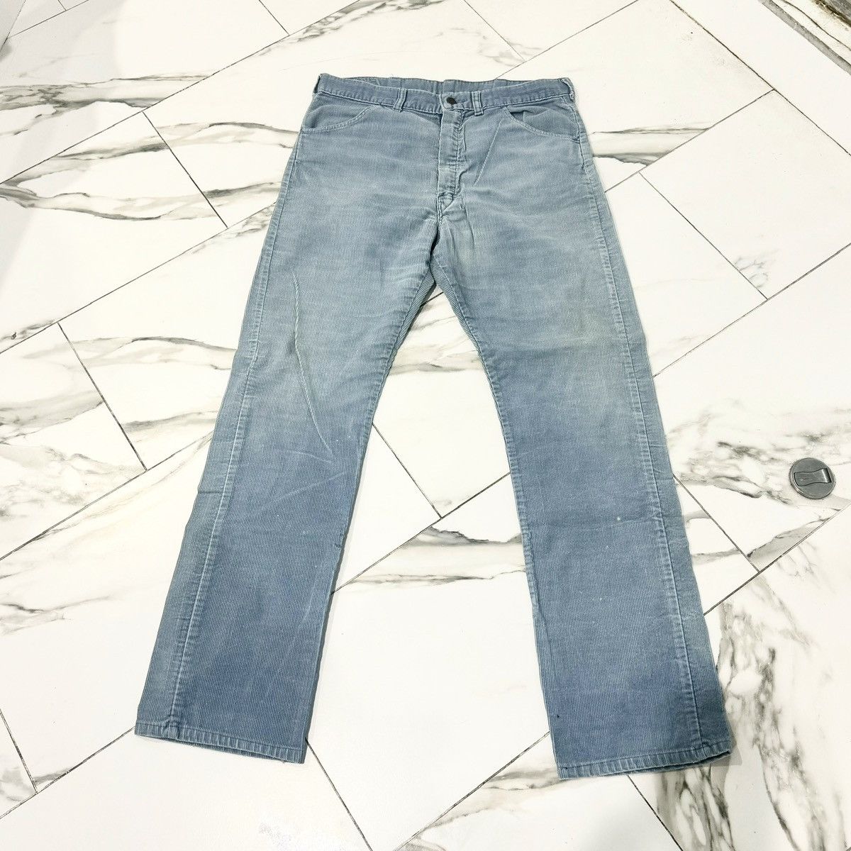 Other VINTAGE 70s BLUE CORDUROY PANTS! Size US 34 / EU 50 - 1 Thumbnail