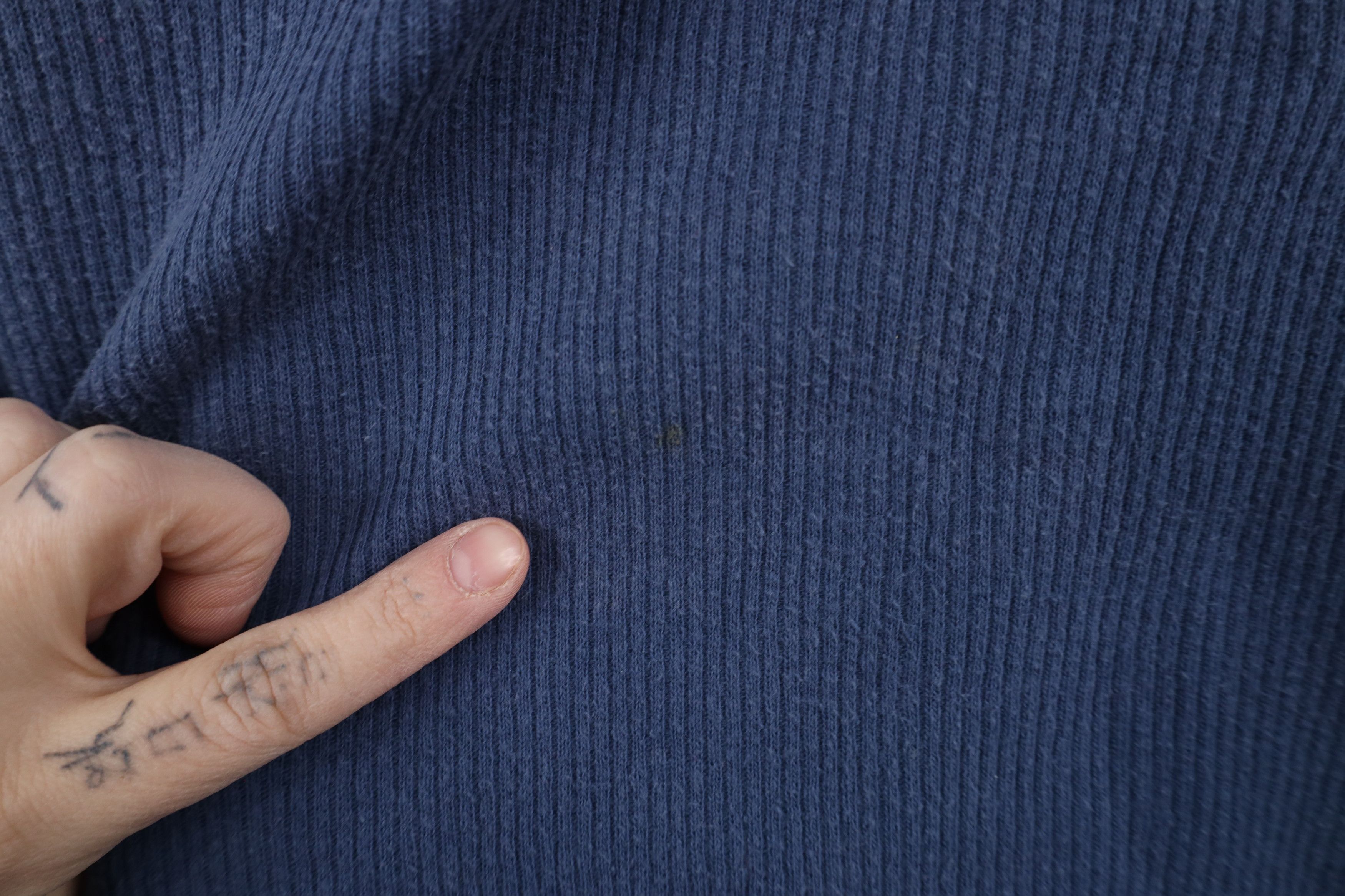 Vintage Vintage 90s Broncos Football Ribbed Knit Henley T-Shirt Size US L / EU 52-54 / 3 - 8 Thumbnail