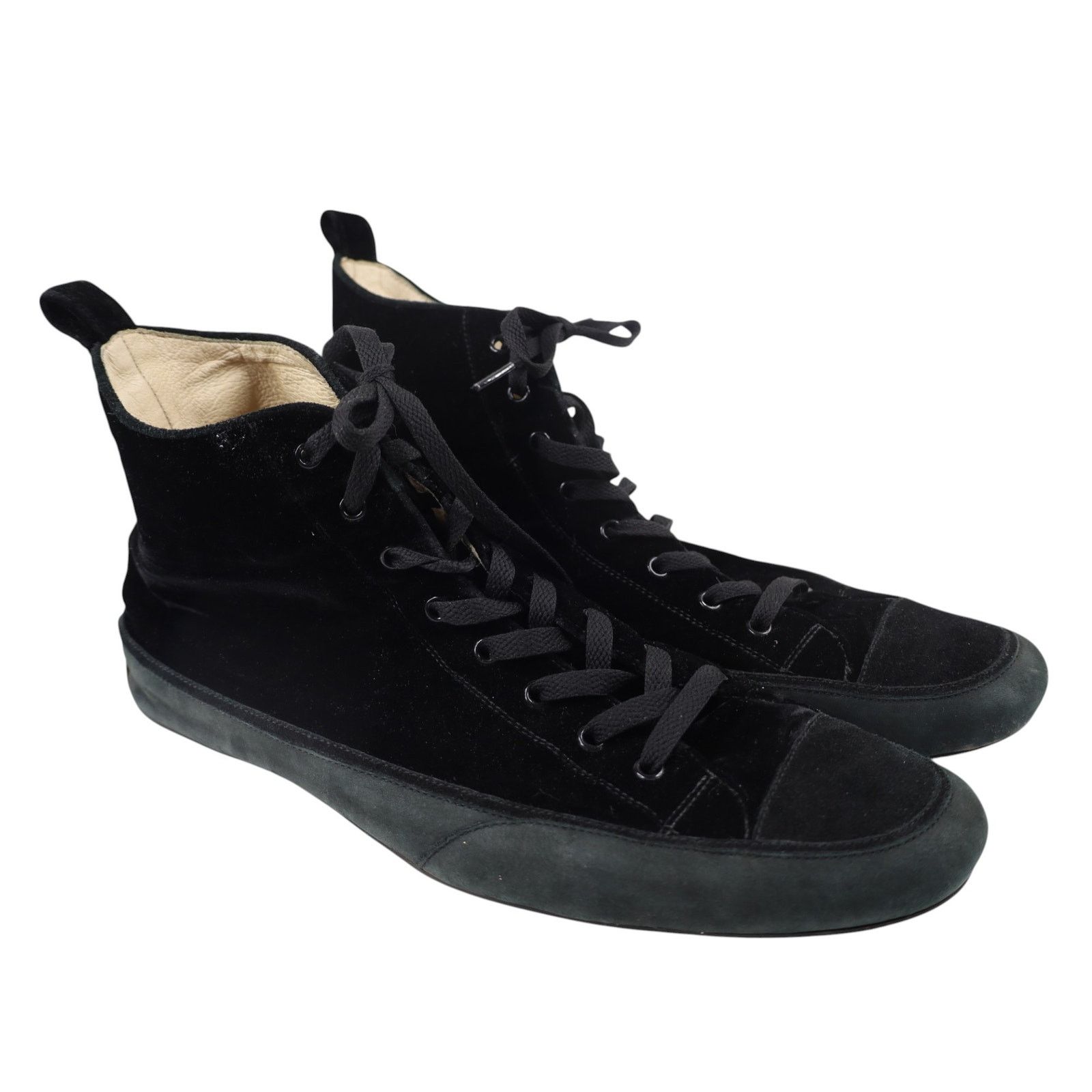 Hope × Vintage Hope For Men Italian Leather Crushed Velvet Sneakers Size US 12 / EU 45 - 1 Thumbnail