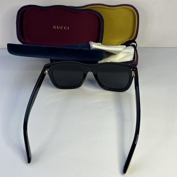 Gucci New Authentic GUCCI Square Frame Sunglasses GG0326S Black Size ONE SIZE - 9 Thumbnail