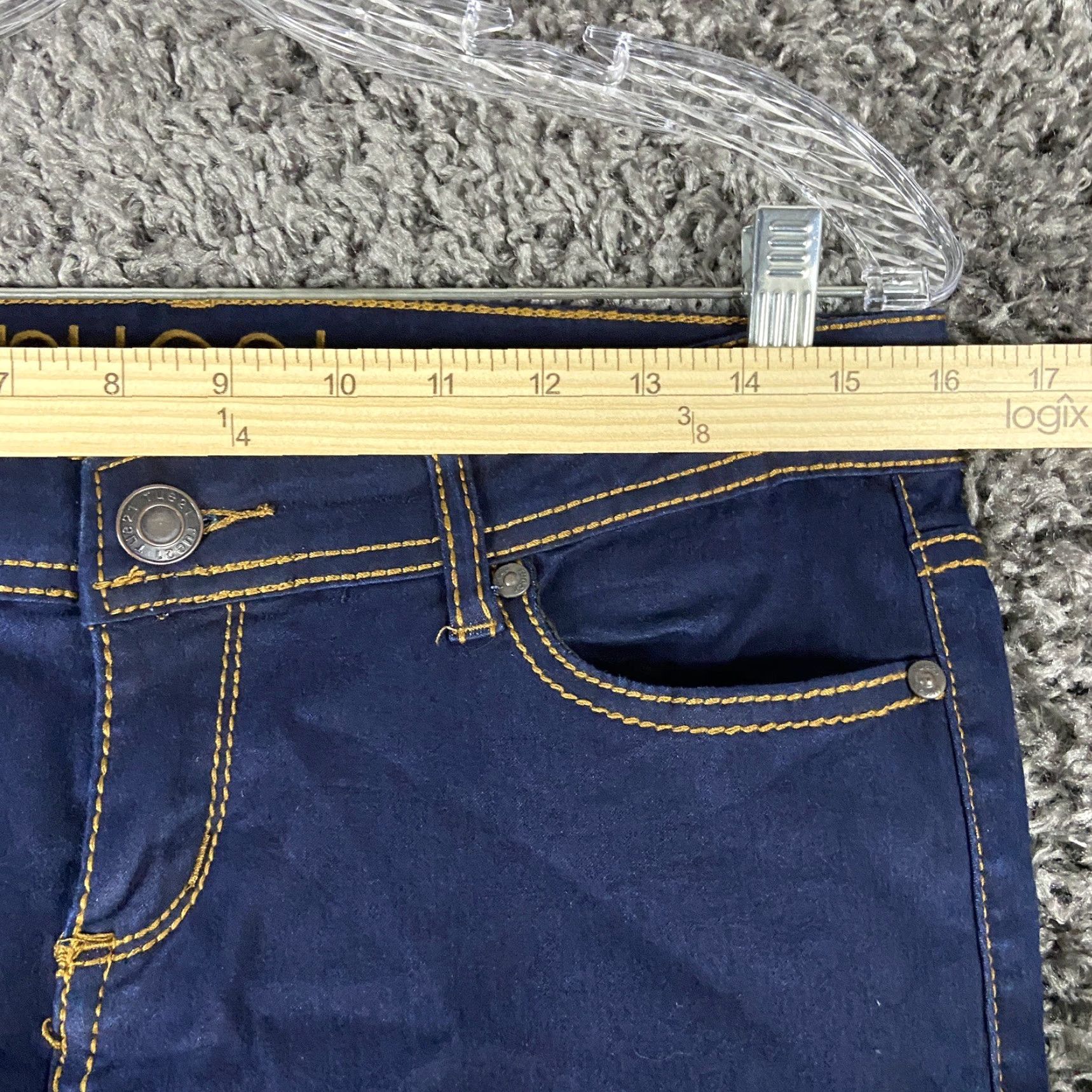 Vintage Rue 21 Jeans Women 9/10 Blue Skinny Low Rise Regular Size 30" / US 8 / IT 44 - 7 Thumbnail