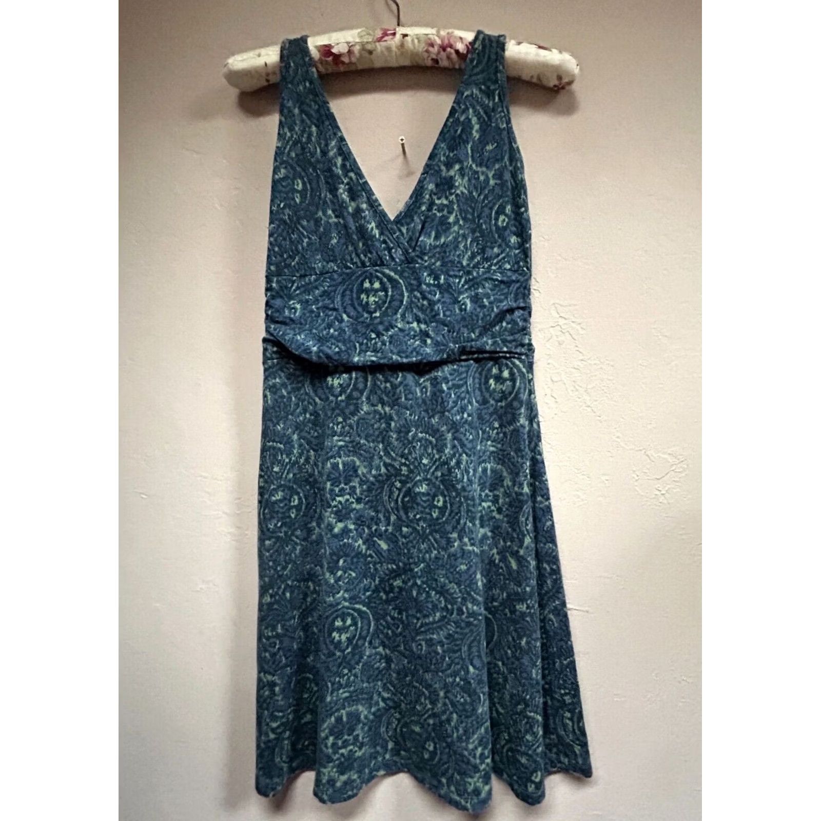 Patagonia Patagonia Women's Medium Margot Sleeveless Dress Blue Abstract Organic Cotton Size M / US 6-8 / IT 42-44 - 2 Thumbnail