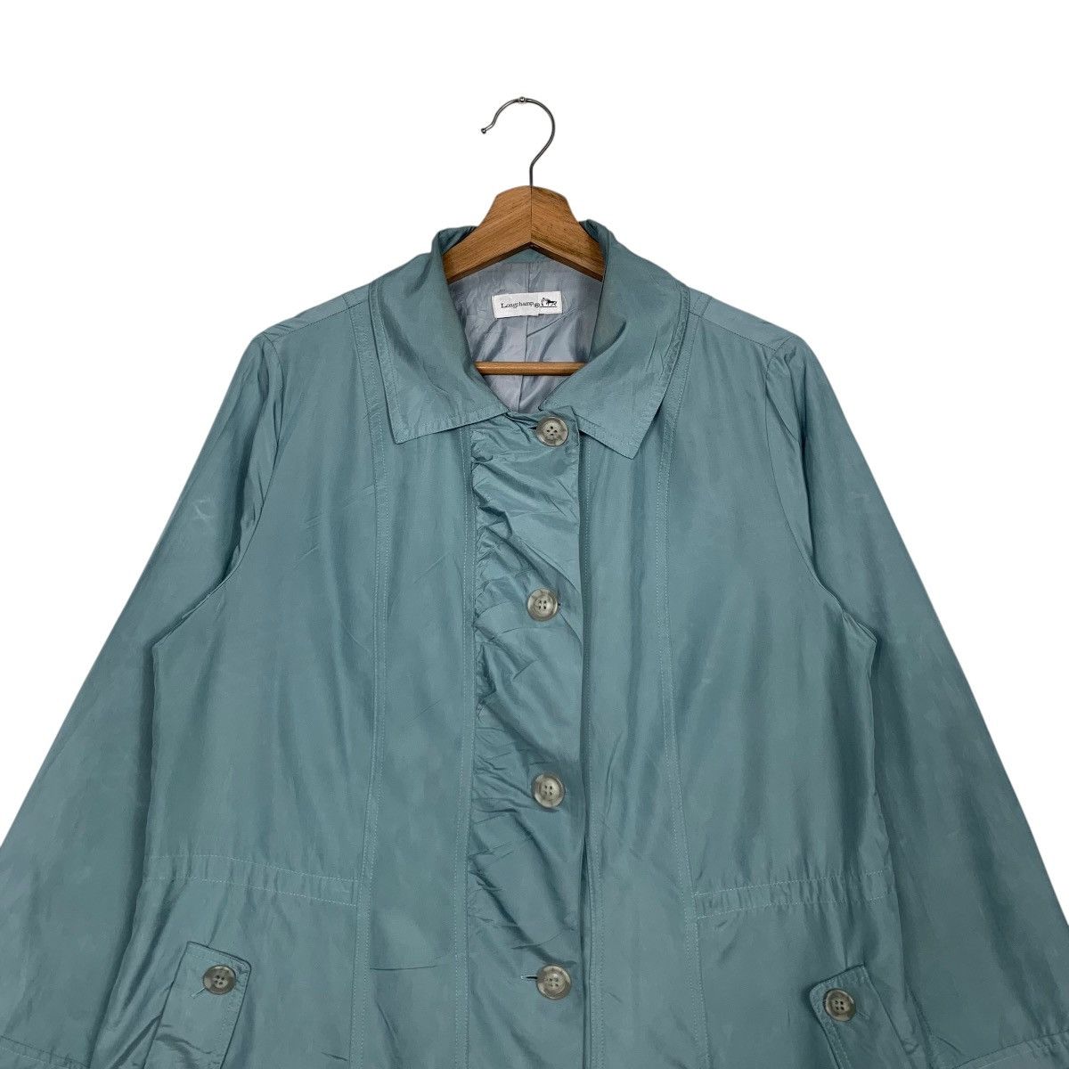 Longchamp LONGCHAMP Classic Button Coat Jacket #2687-C120 Size L / US 10 / IT 46 - 2 Thumbnail