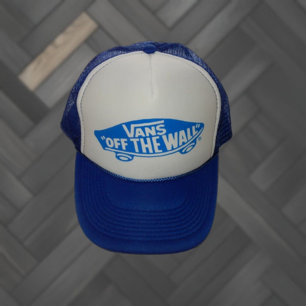 Vintage VANS Hat Baseball Cap One Size Men Blue Off The Wall Size ONE SIZE - 1 Thumbnail
