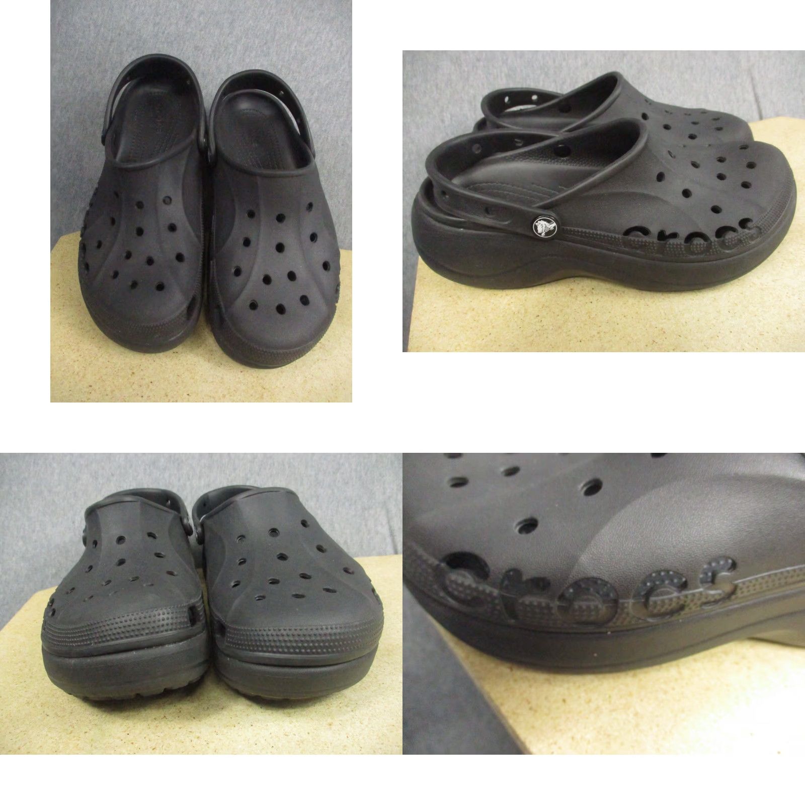 Crocs Crocs Platform Women 10 Black Clogs Baya 208186-001 Size US 10 / IT 40 - 8 Thumbnail