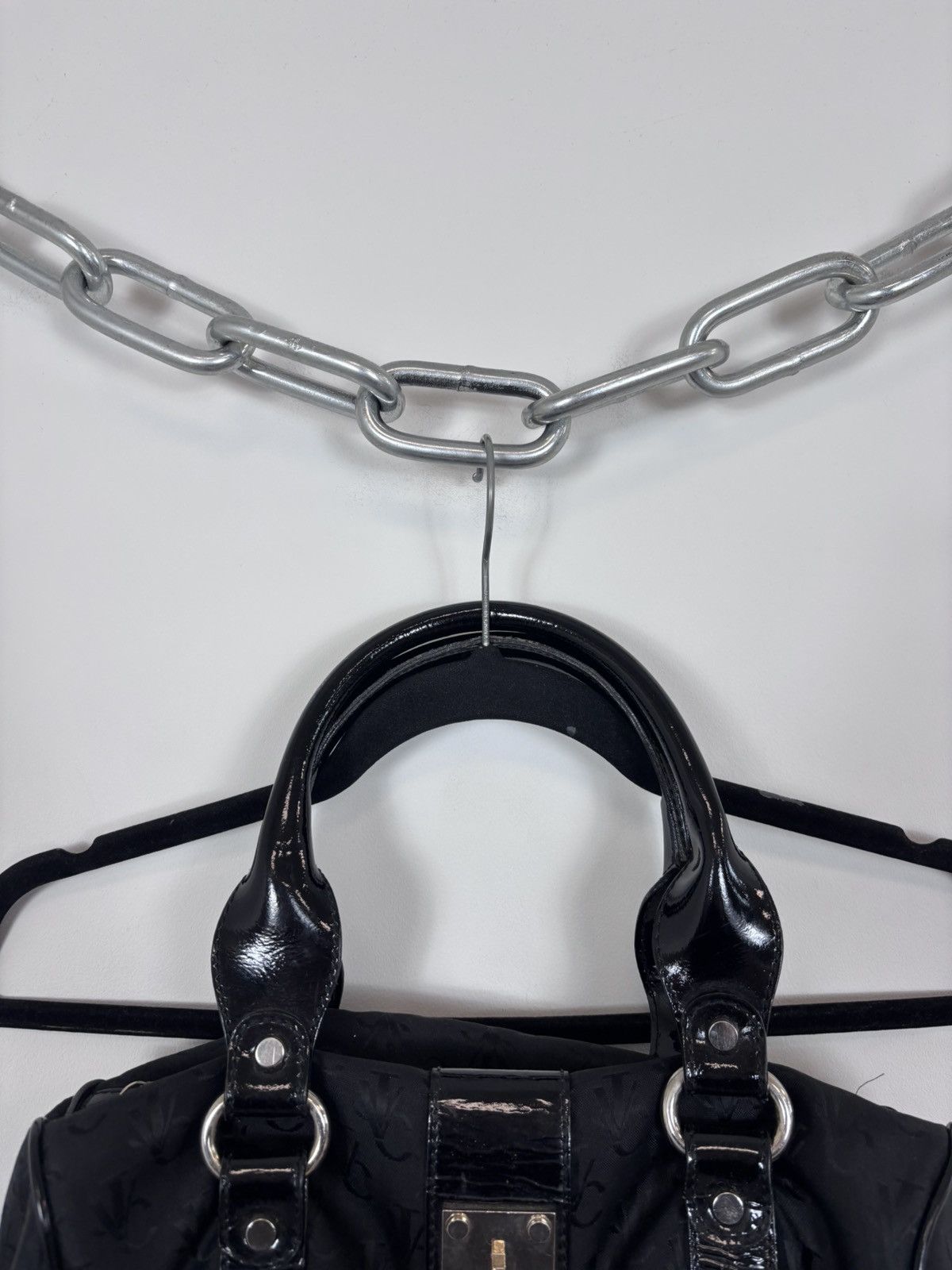 Versace Jeans Couture Versace Jeans Couture Black VJC Monogram Tote Handle Bag Size ONE SIZE - 2 Thumbnail