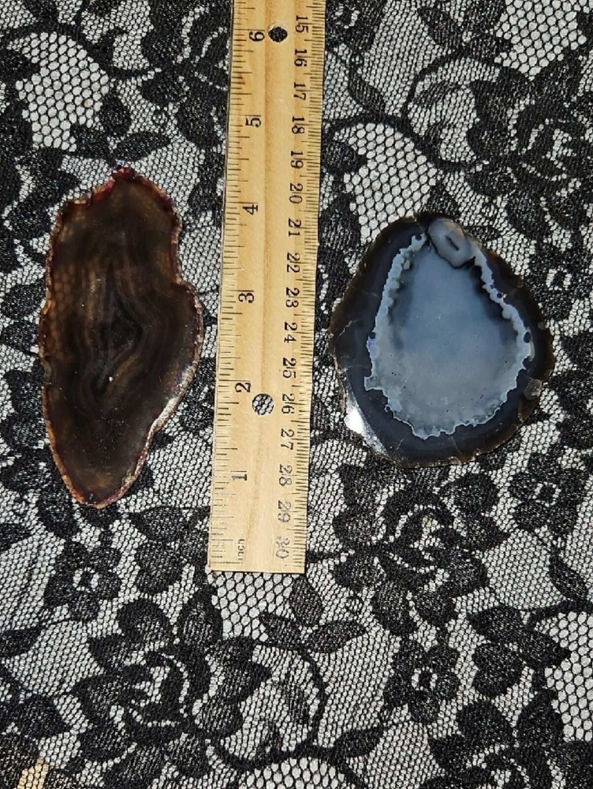 Other Polished Agate Geode Slices - Pair Size ONE SIZE - 3 Thumbnail