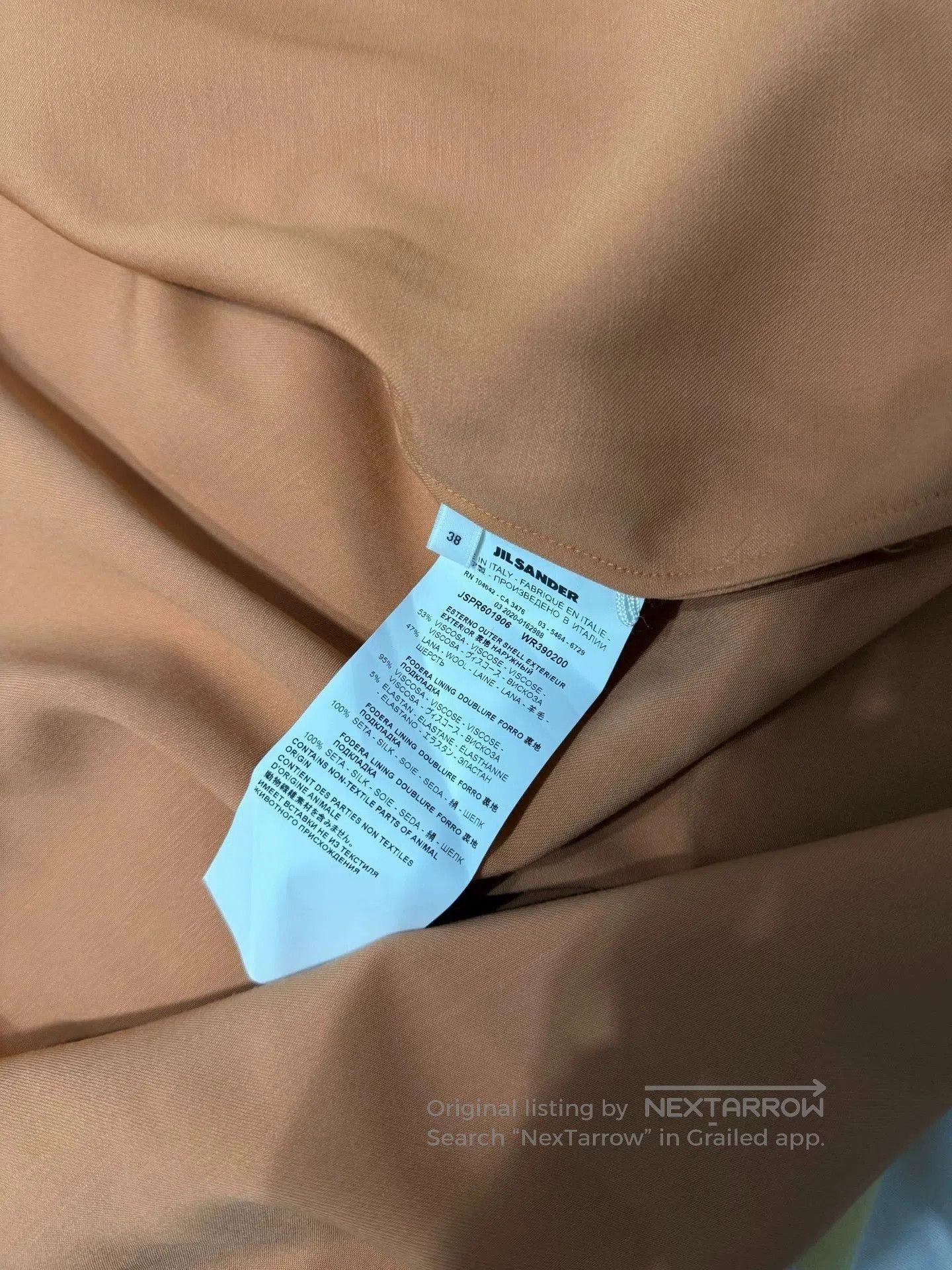 Jil Sander Orange Long Sleeve Button-Up Shirt Size S. Size US S / EU 44-46 / 1 - 6 Thumbnail