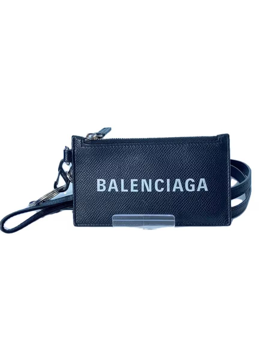 Balenciaga Balenciaga Leather Pass Case Black Size ONE SIZE - 1 Thumbnail