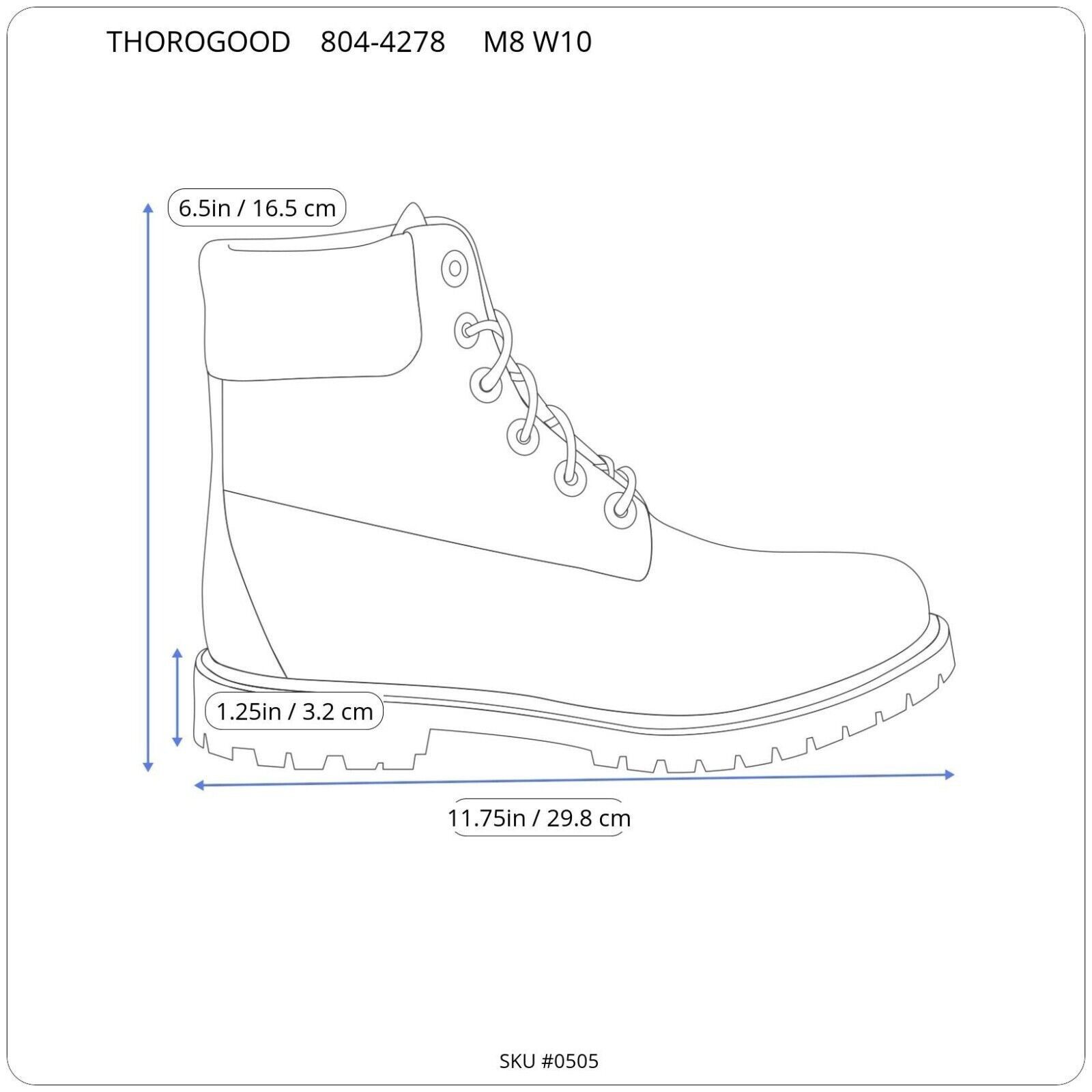 Thorogood Thorogood V-Series 6" Steel Toe Work Boots M8 Women10m Preow Size US 8 / EU 41 - 8 Thumbnail