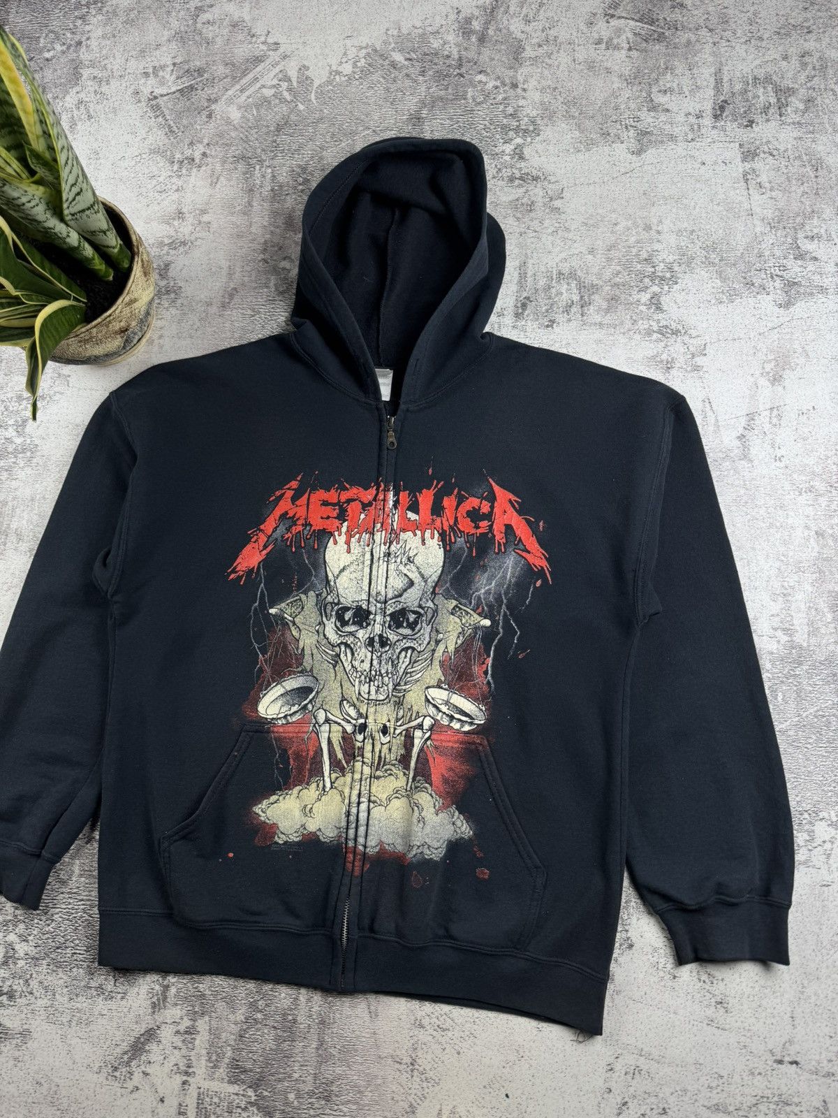 Metallica Metallica 2005 Black Men’s XL Cotton Rock Band Tour Zip Merch Hoodie Sweatshirt Size US XL / EU 56 / 4 - 3 Thumbnail
