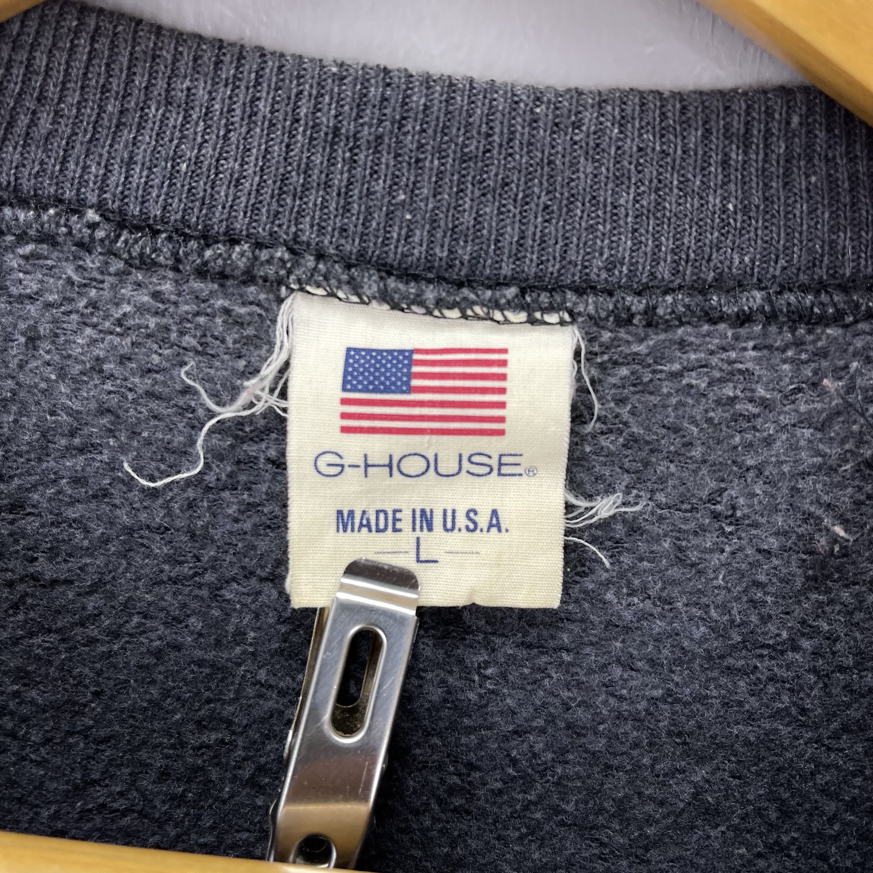 Vintage 90s Vintage G HOUSE USA Crew Neck Sweatshirt #1373/AV Size US L / EU 52-54 / 3 - 4 Thumbnail