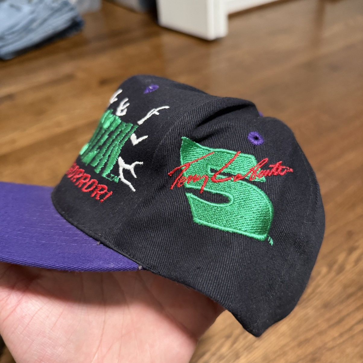 Vintage 1997 Universal Studios NASCAR Frankenstein Terry Labonte Hat Size ONE SIZE - 4 Thumbnail