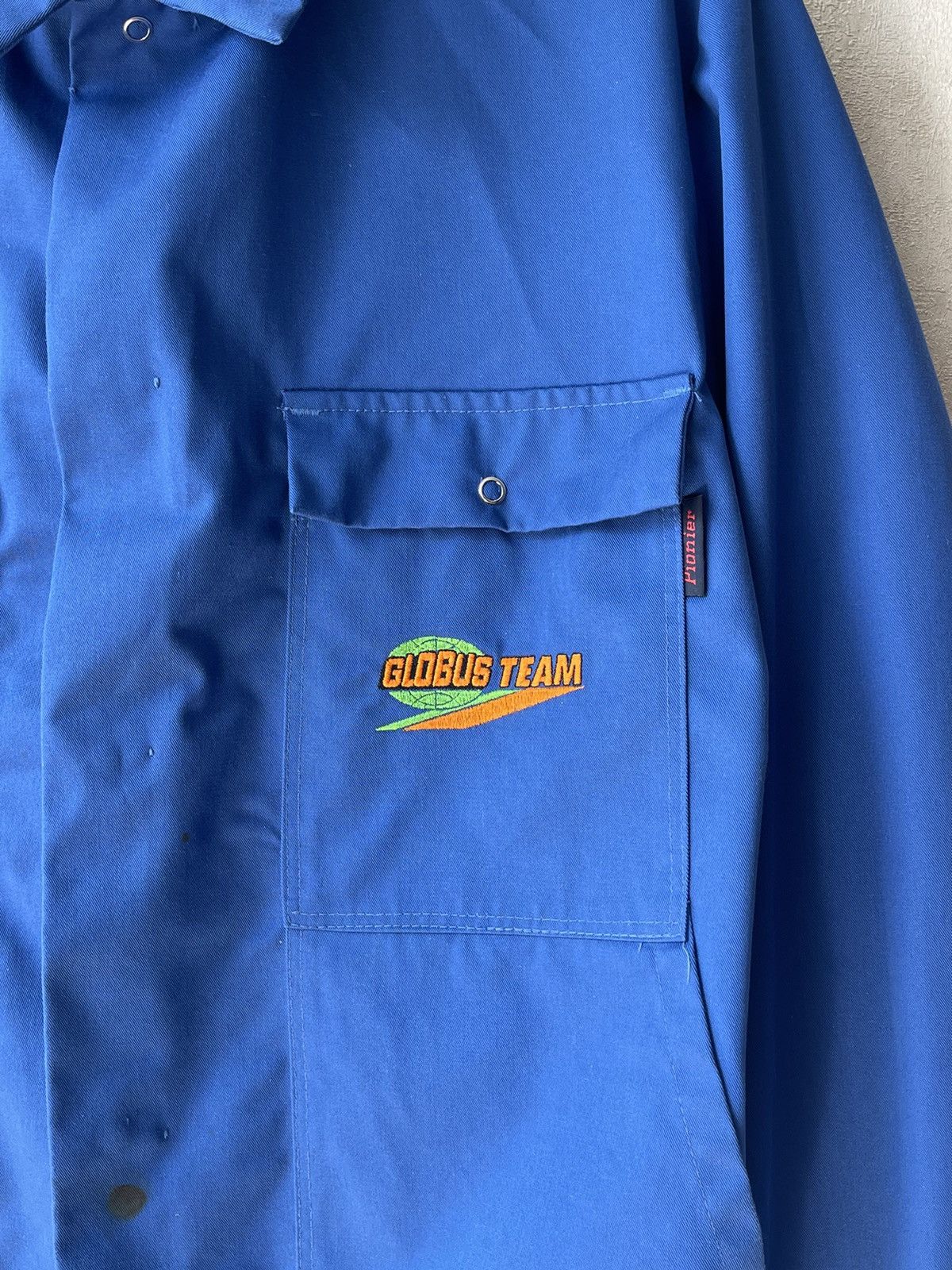 Le Laboureur Vintage 70s French Sanfor Chore Work Jacket Button Up Size US L / EU 52-54 / 3 - 3 Thumbnail