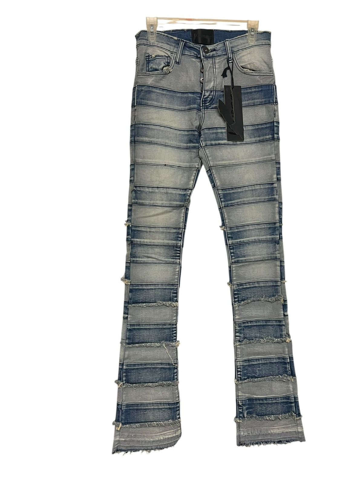 Valabasas Valabasas Stacked Distressed Denim Blue Multi Jeans Sz 30 Size US 30 / EU 46 - 3 Thumbnail