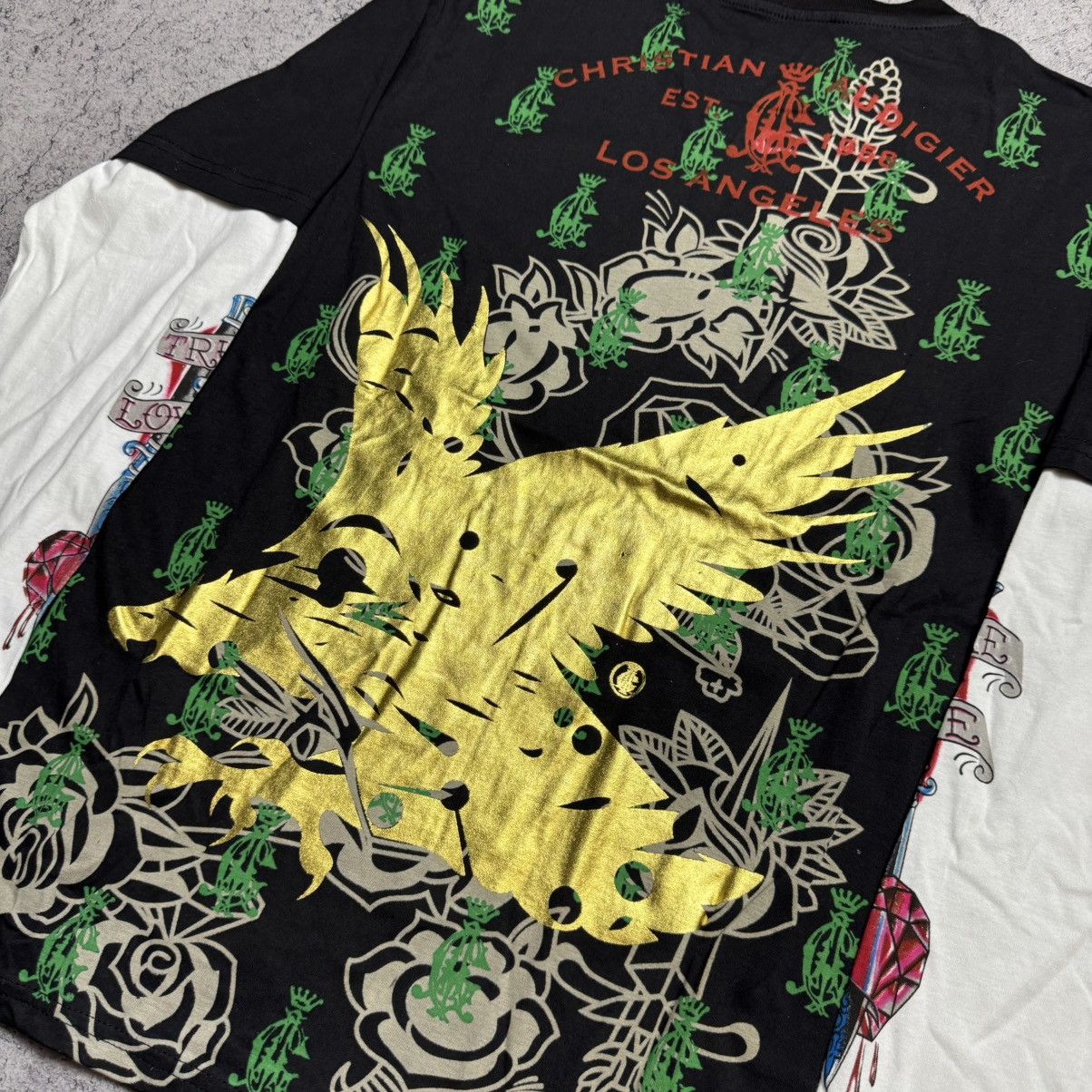 Christian Audigier NEW Christian Audigier Vintage Longsleeve T Shirt Size US XXL / EU 58 / 5 - 4 Thumbnail