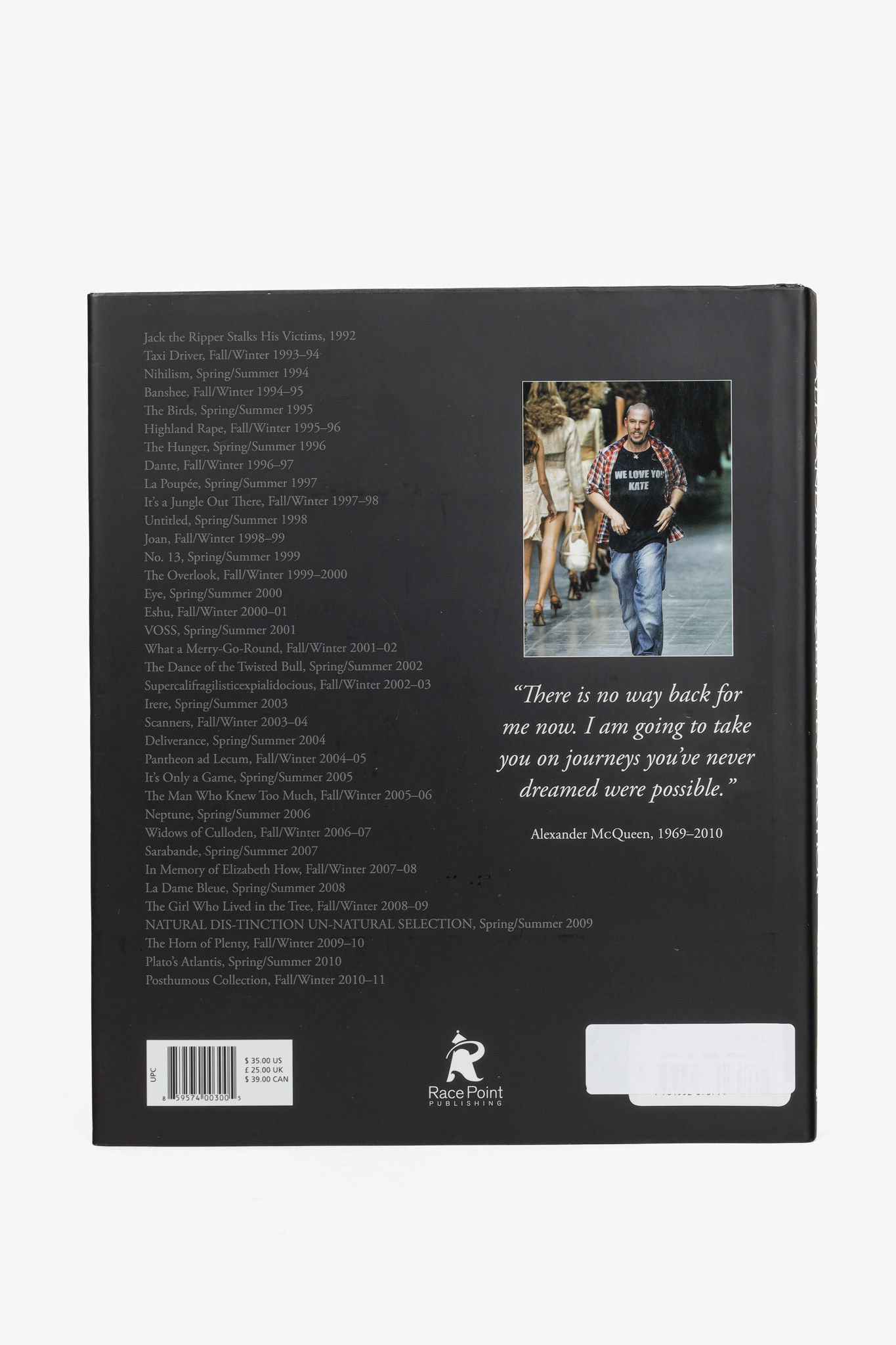 Alexander McQueen Alexander McQueen Evolution Hardcover Large Format Book Size ONE SIZE - 3 Thumbnail